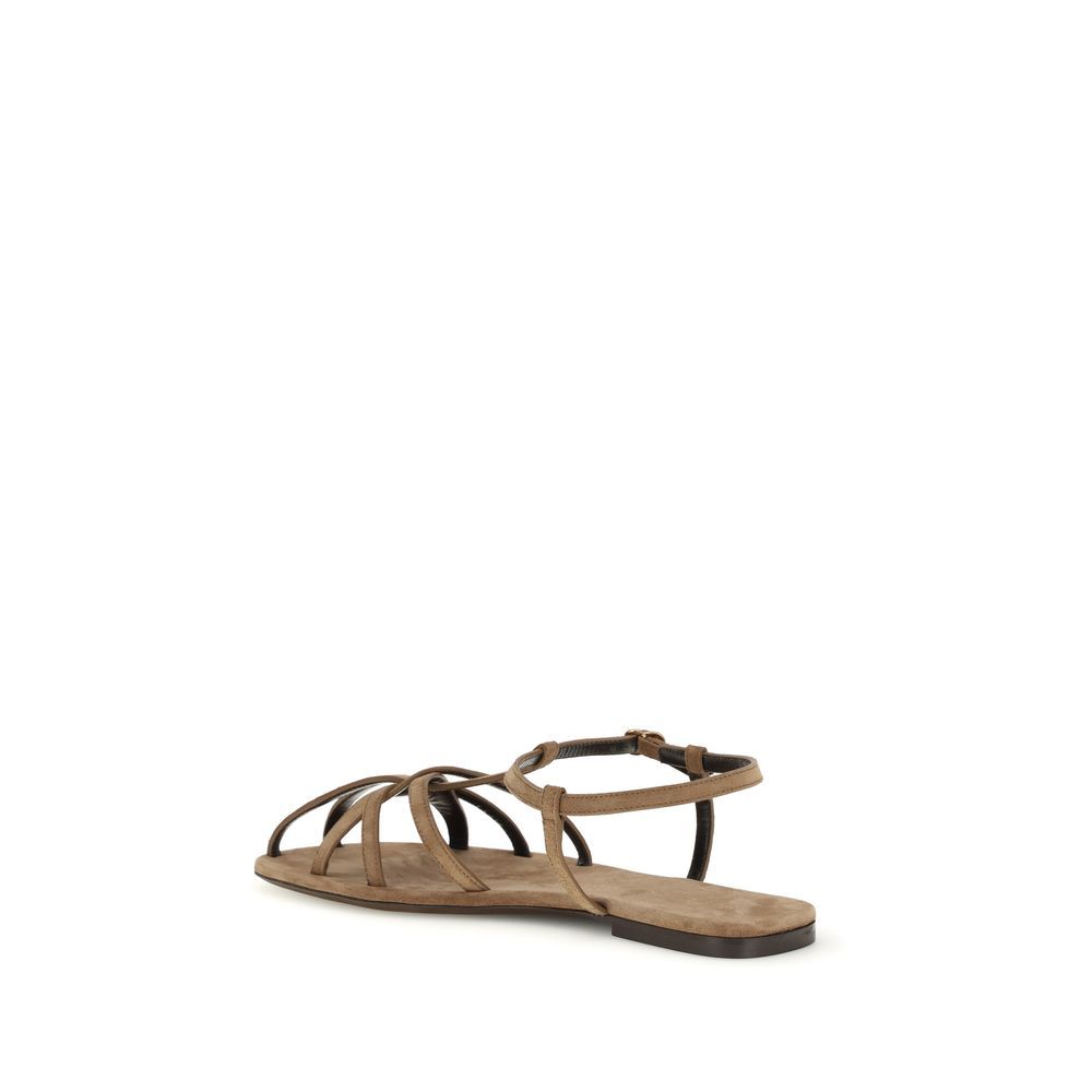 Calf Leather Bos Taurus Flat Women's Sandals - Herbert Levine - Modalova