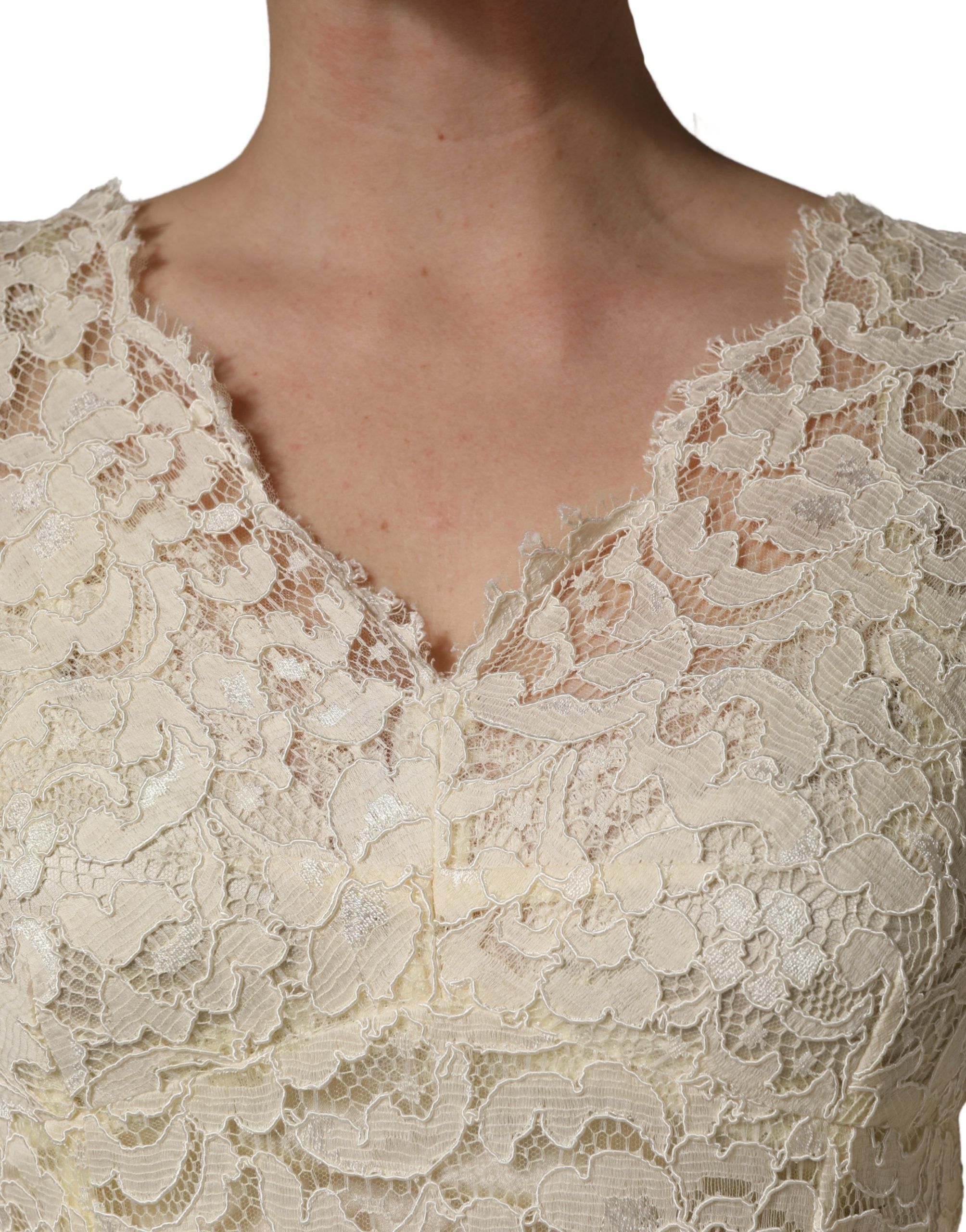 Floral Lace Sheath Maxi Women's Dress - Dolce & Gabbana - Modalova