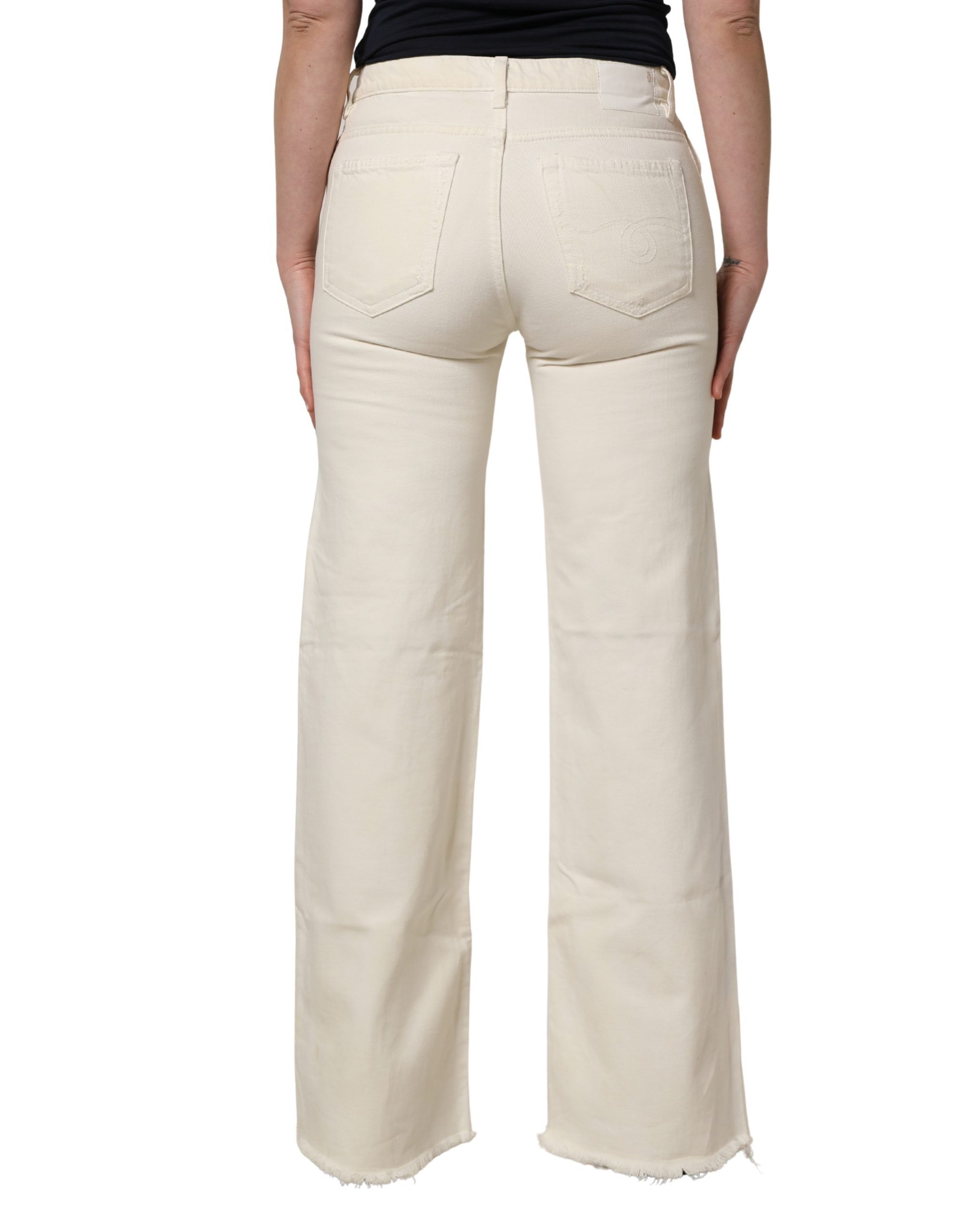 Mid Waisted Bootcut Tattered Denim Trouser Women's Jeans (Pre-Owned) - R13 - Modalova