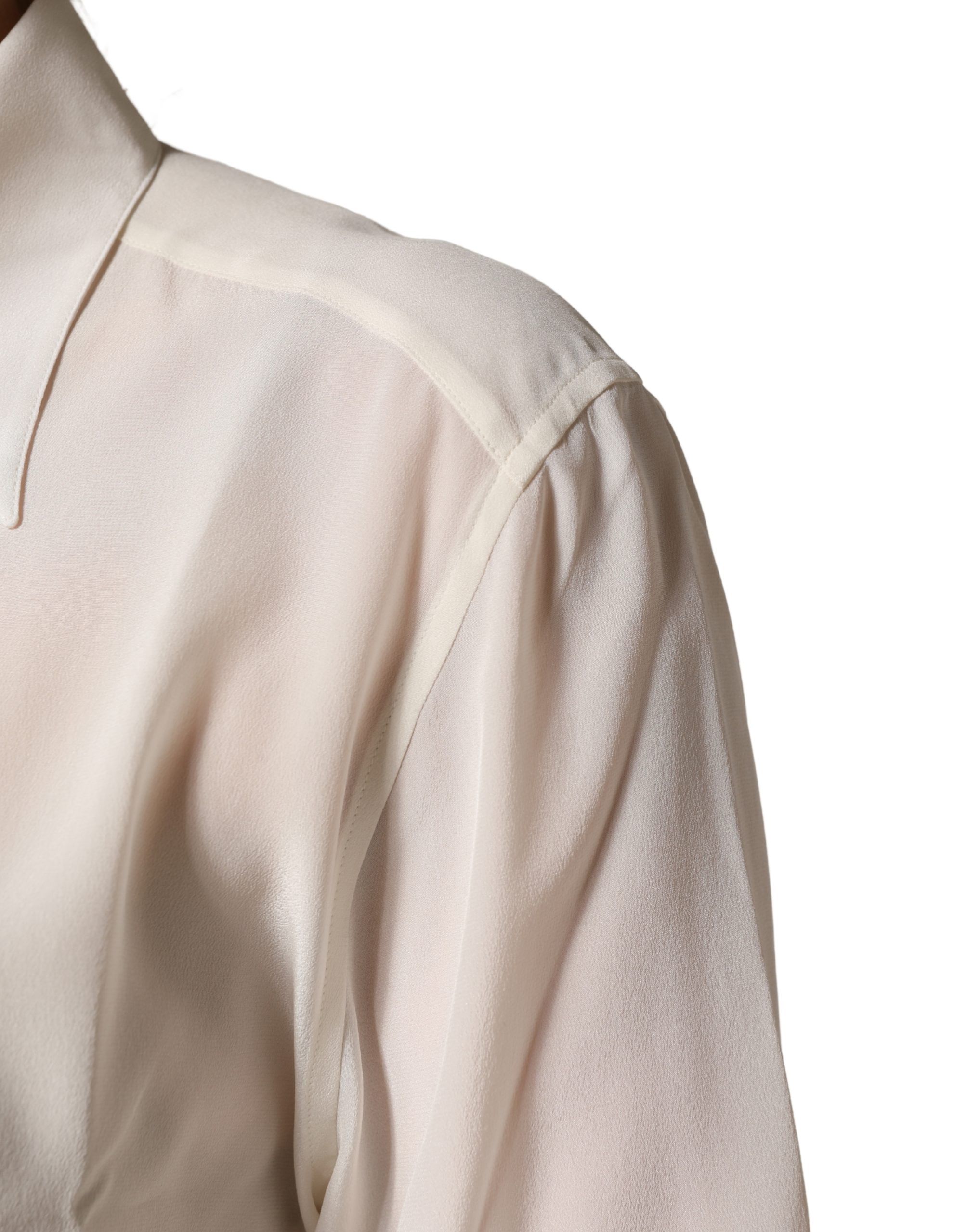 Collared Long Sleeves Blouse Women's Top - Dolce & Gabbana - Modalova