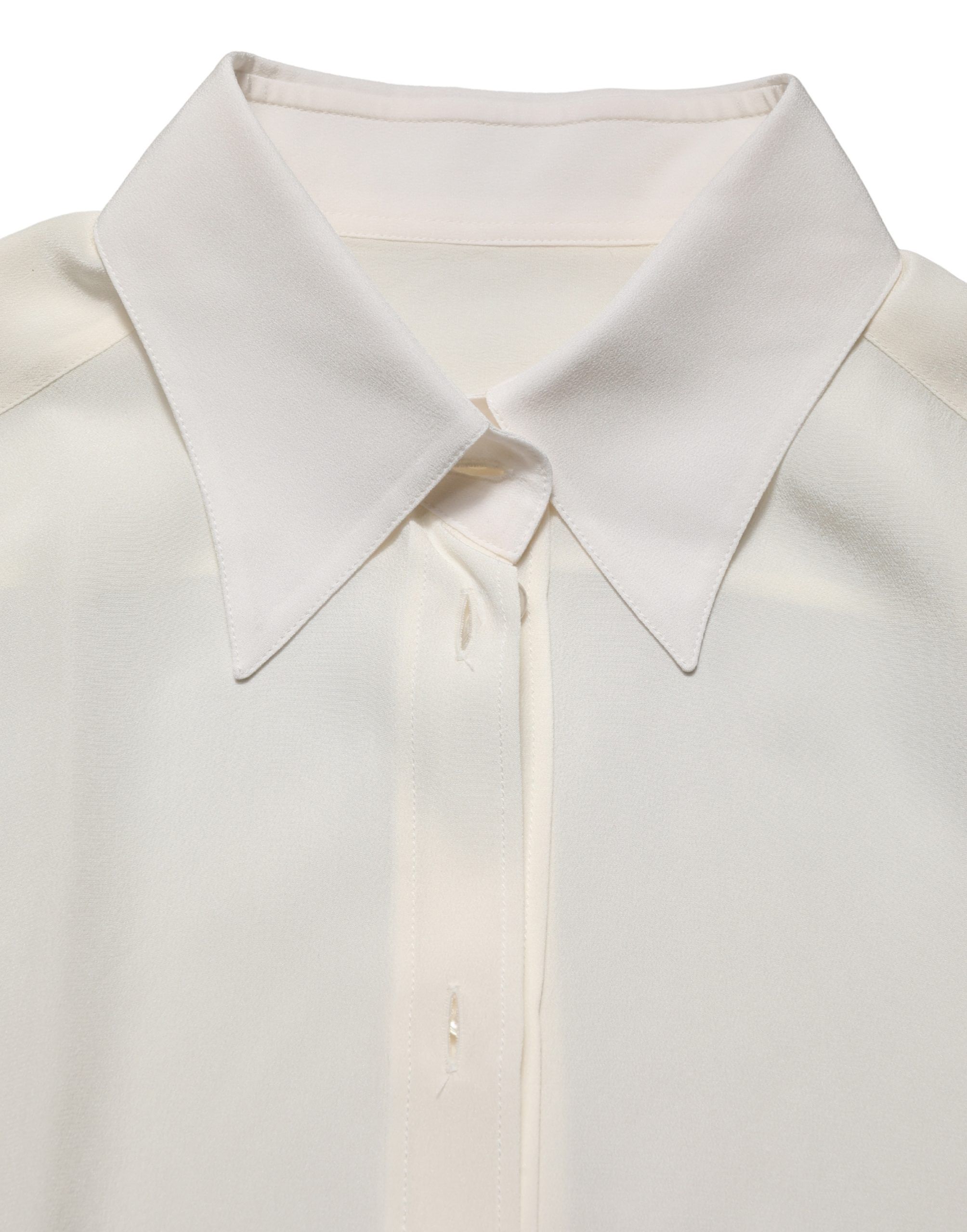 Collared Long Sleeves Blouse Women's Top - Dolce & Gabbana - Modalova