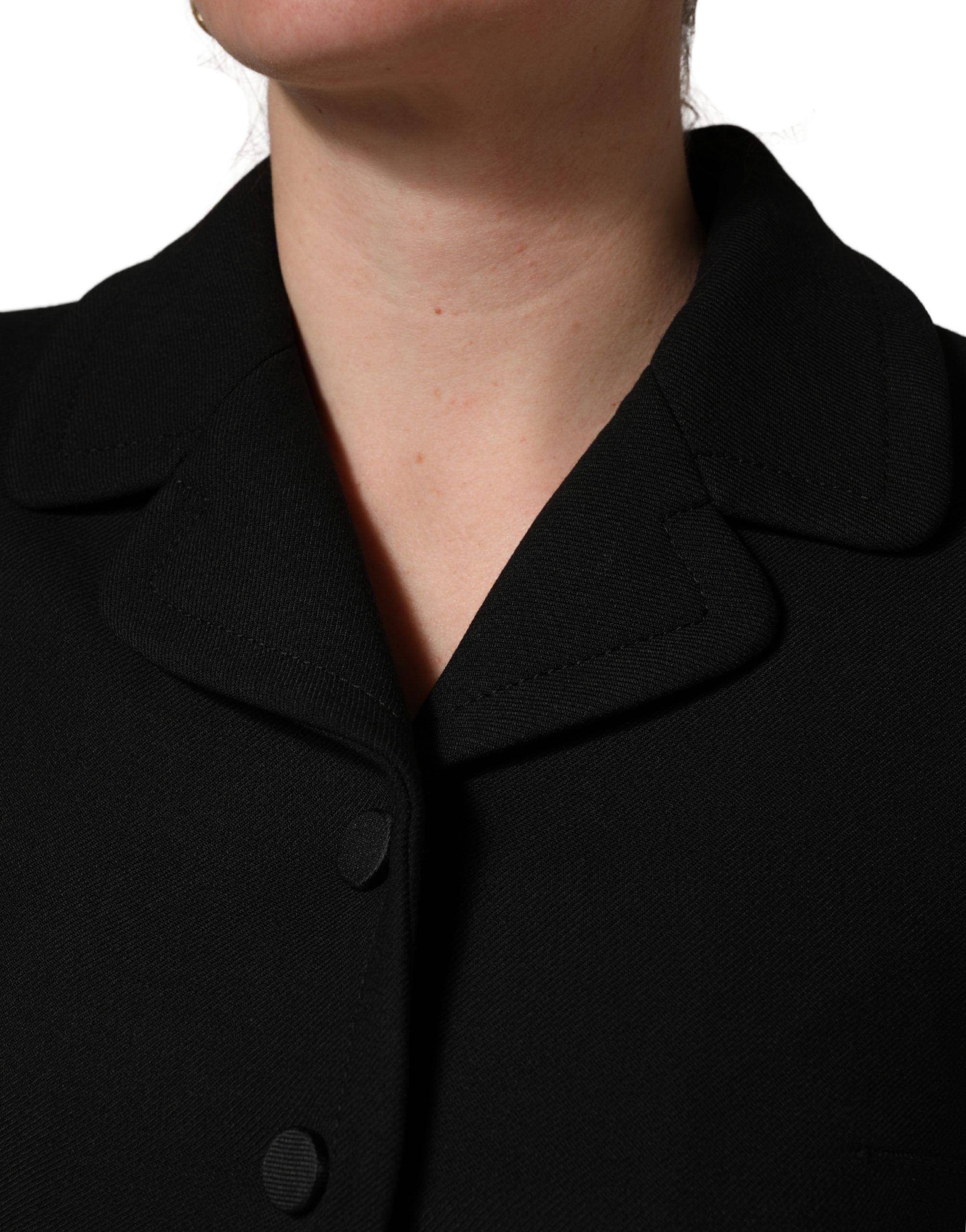 Collared Short Sleeves Cropped Blouse Women's Top - Dolce & Gabbana - Modalova