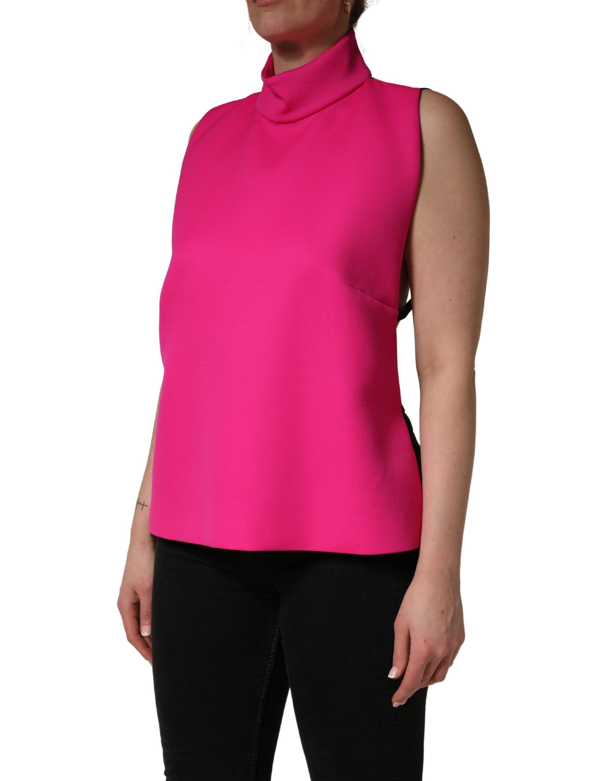 Hot Wool Backless Sleeveless Tank Women's Top - Dolce & Gabbana - Modalova