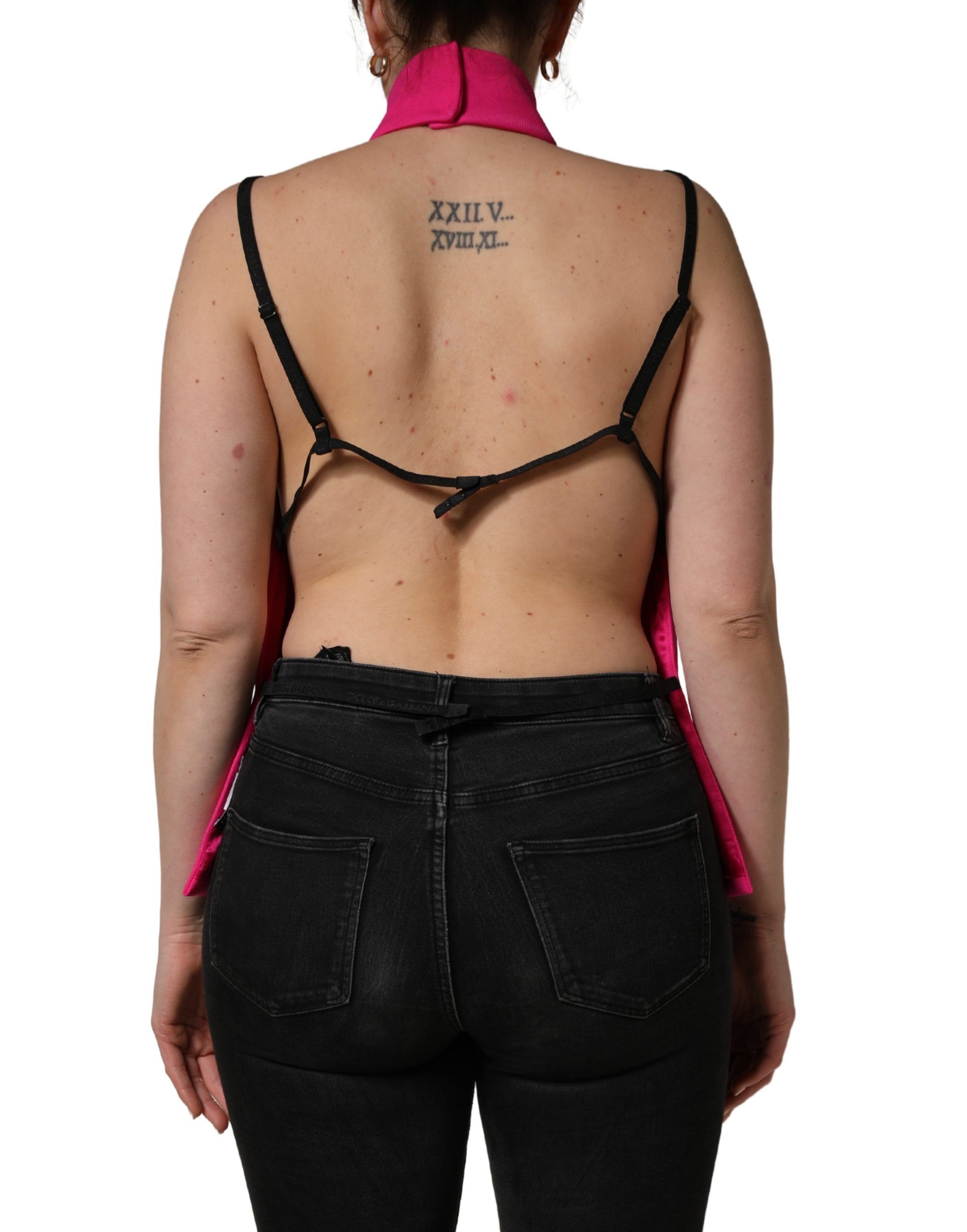 Hot Wool Backless Sleeveless Tank Women's Top - Dolce & Gabbana - Modalova