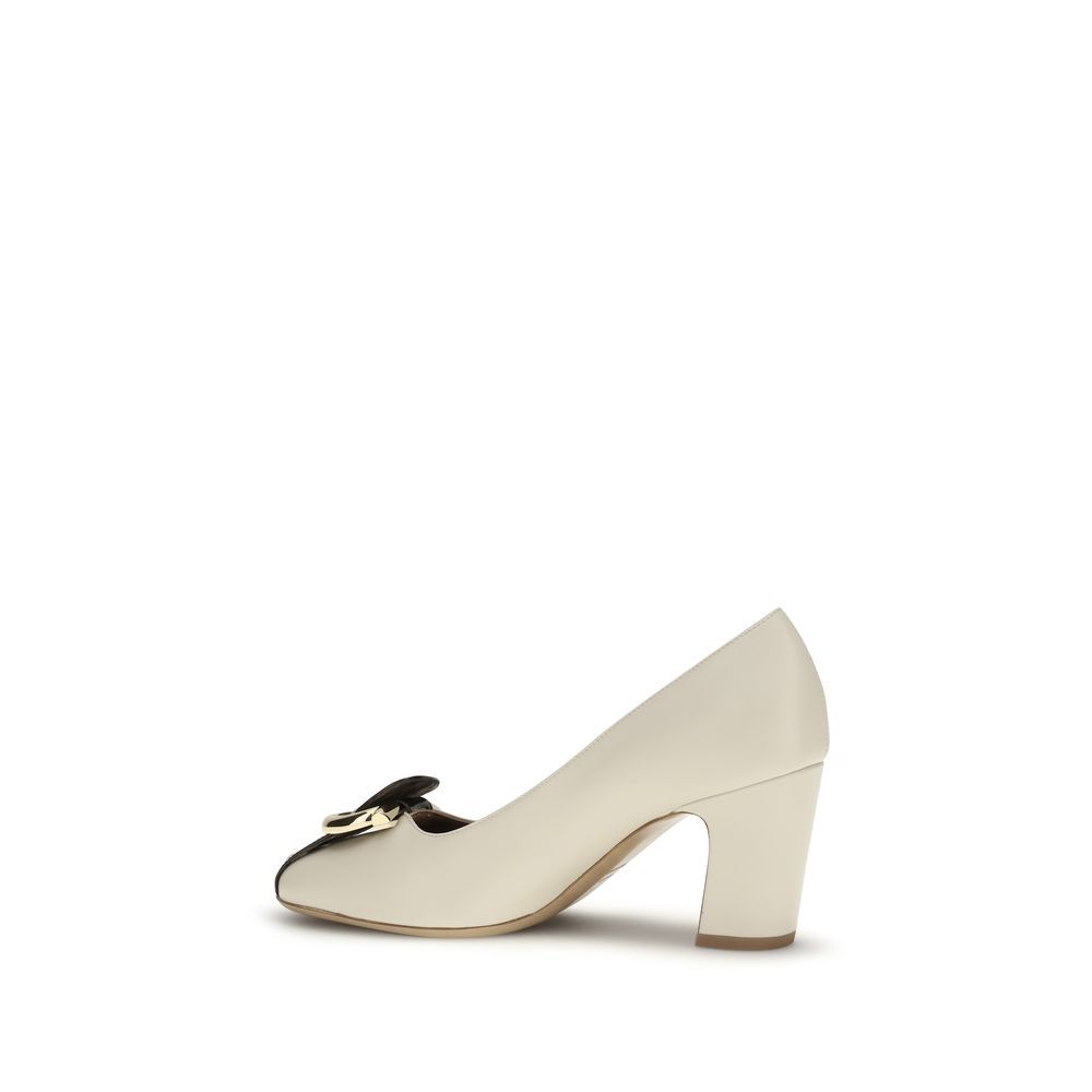 Calf Leather Bos Taurus High Heel Women's Pumps - Ferragamo - Modalova