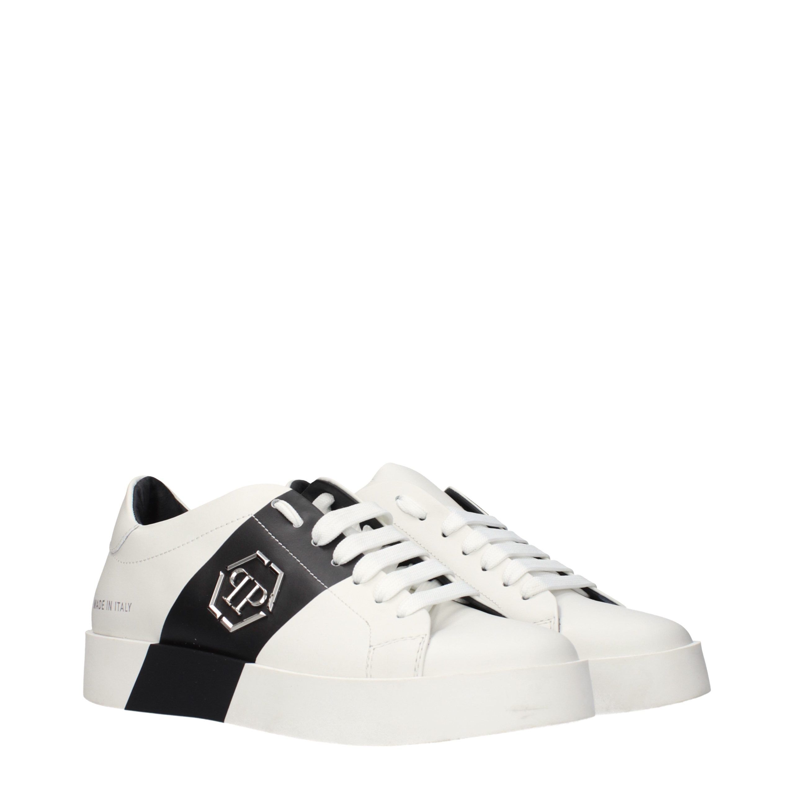 Leather Men's Sneakers - Philipp Plein - Modalova
