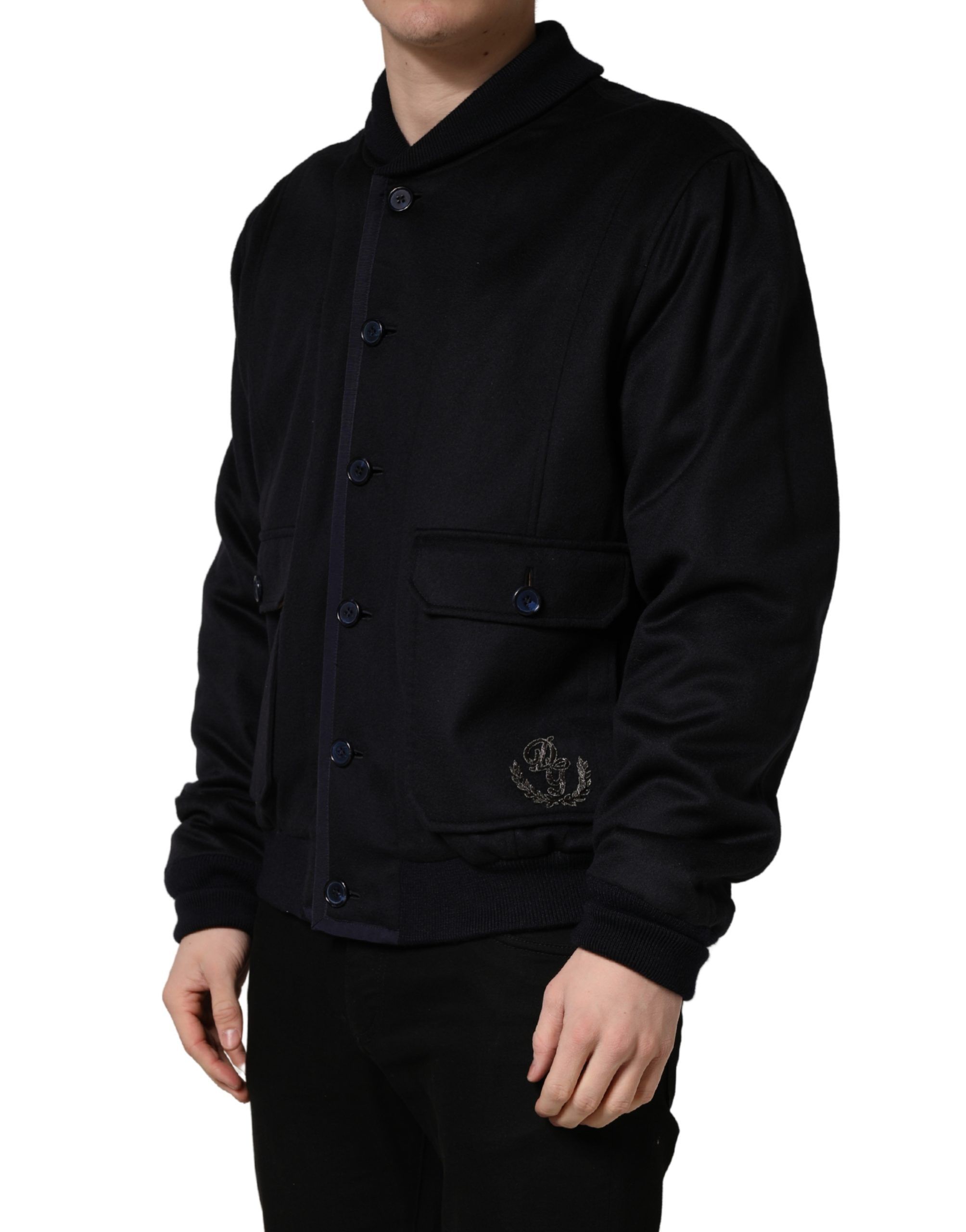 Cashmere Knitted Button Down Men's Jacket - Dolce & Gabbana - Modalova