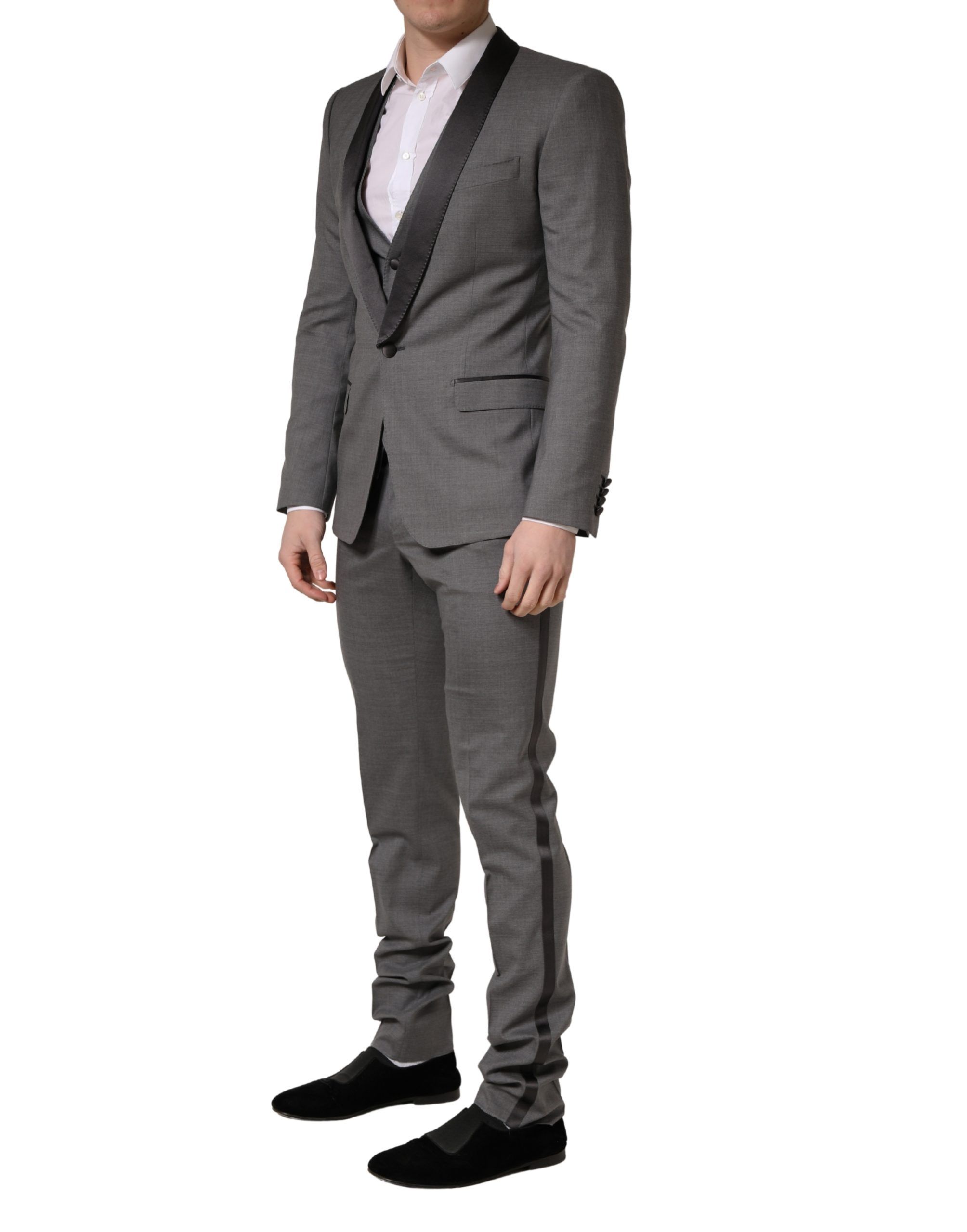 Wool Single Breasted 1 Button 3PC Men's Suit - Dolce & Gabbana - Modalova