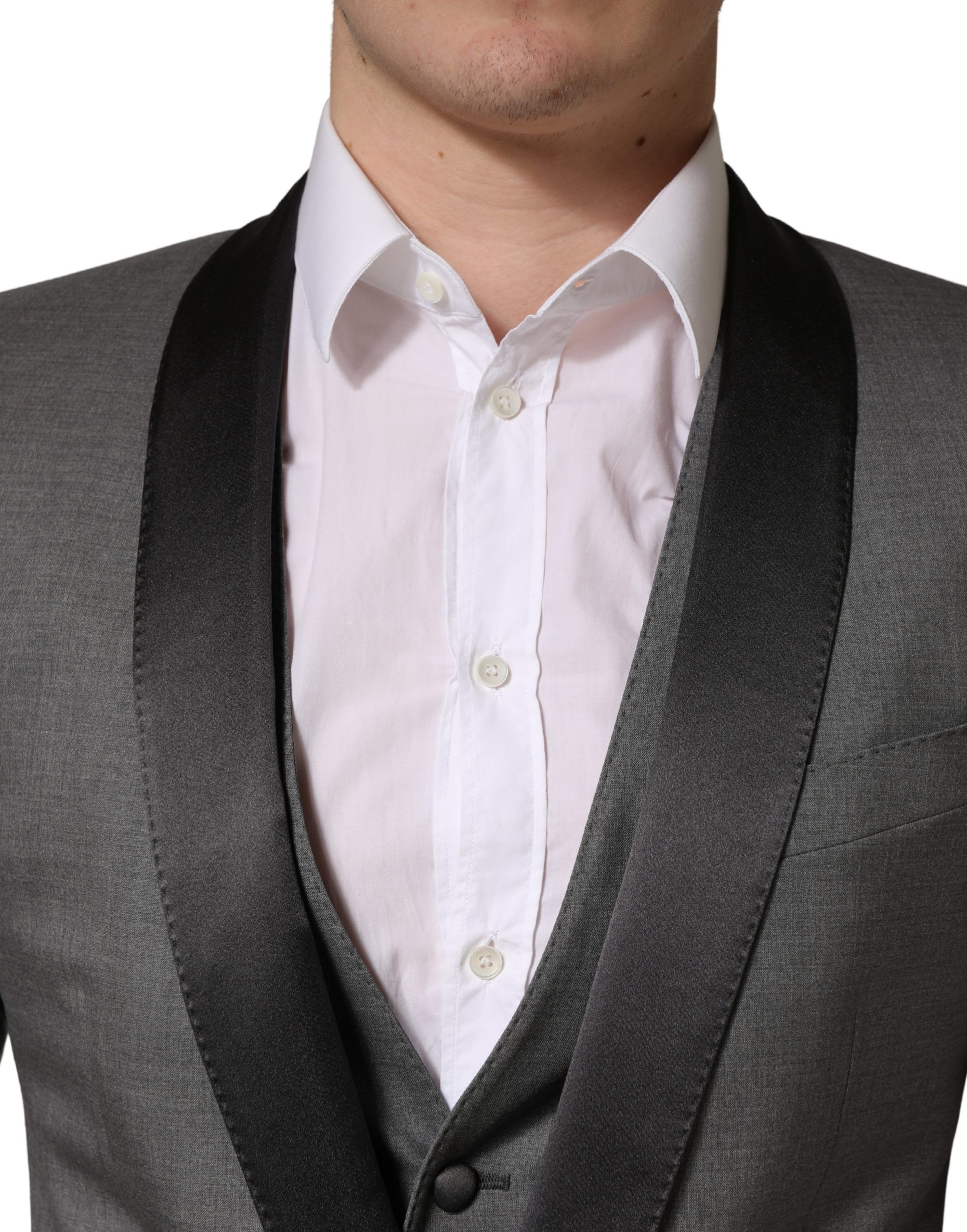 Wool Single Breasted 1 Button 3PC Men's Suit - Dolce & Gabbana - Modalova