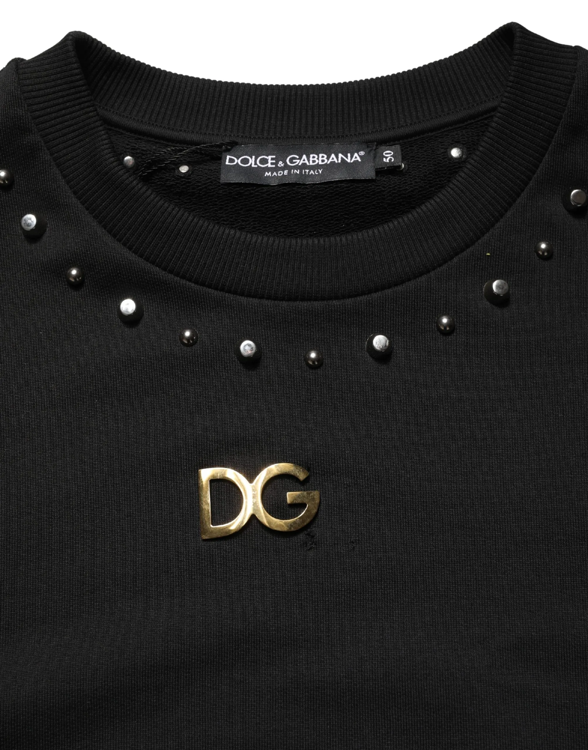 Embellished Cotton Sweatshirt Men's Sweater (Pre-Owned) - Dolce & Gabbana - Modalova