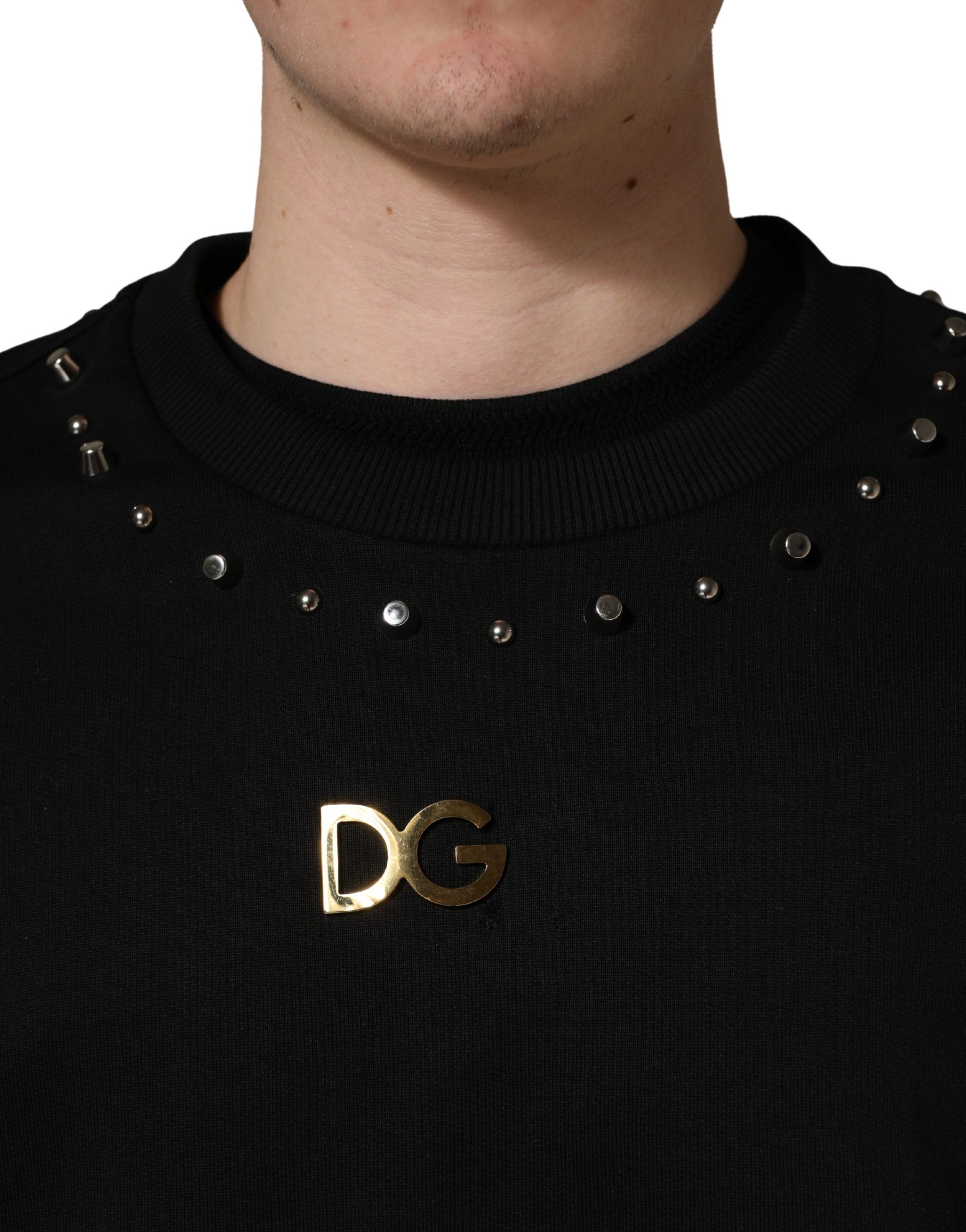 Embellished Cotton Sweatshirt Men's Sweater (Pre-Owned) - Dolce & Gabbana - Modalova
