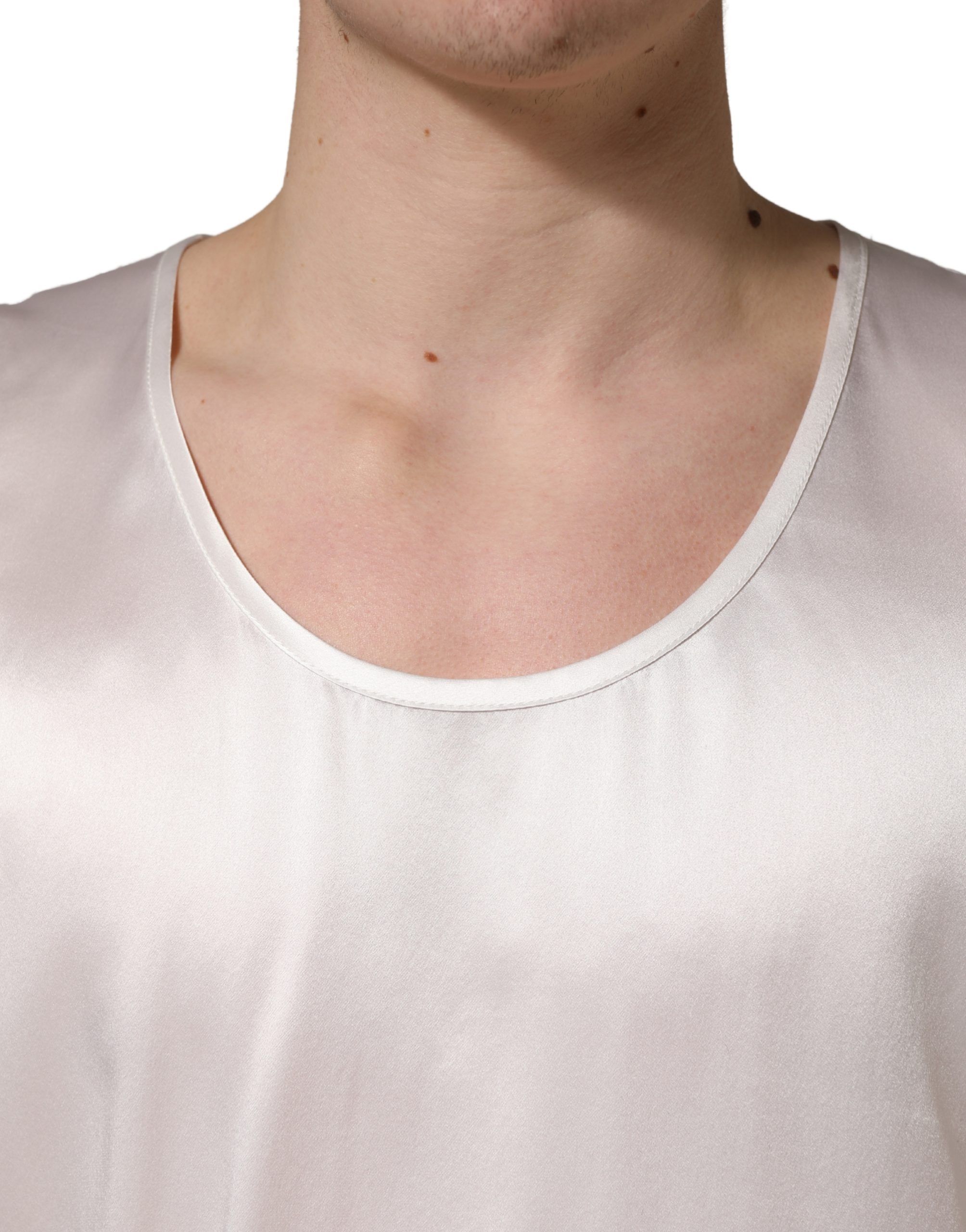 Satin Polyester SleevelessTank Men's T-shirt - Dolce & Gabbana - Modalova
