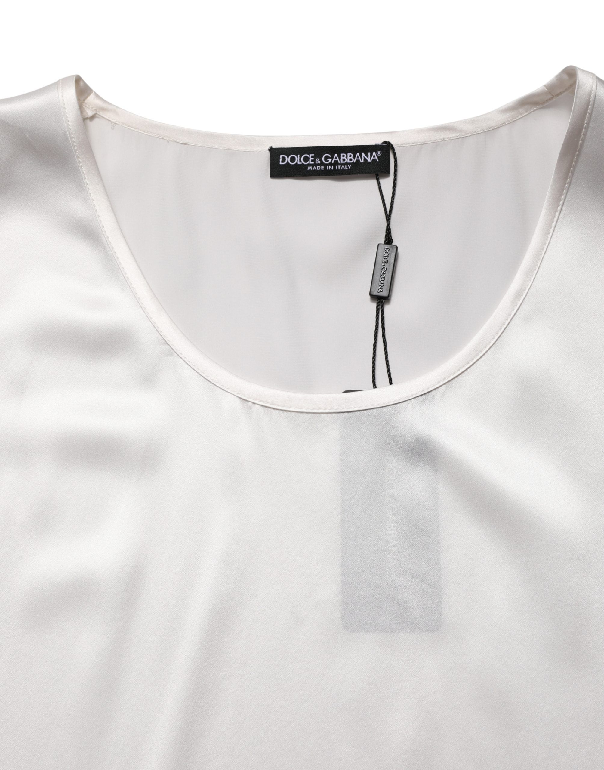 Satin Polyester SleevelessTank Men's T-shirt - Dolce & Gabbana - Modalova