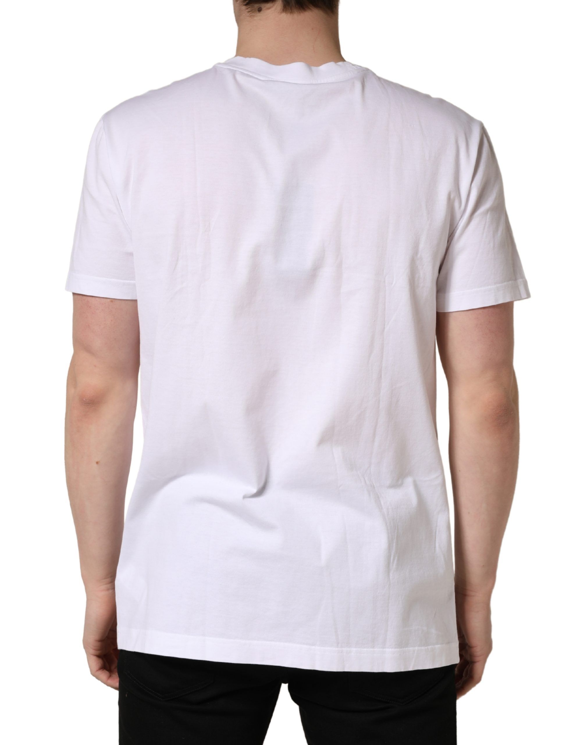 Barcode Cotton Crew Neck Men Men's T-shirt - Dolce & Gabbana - Modalova