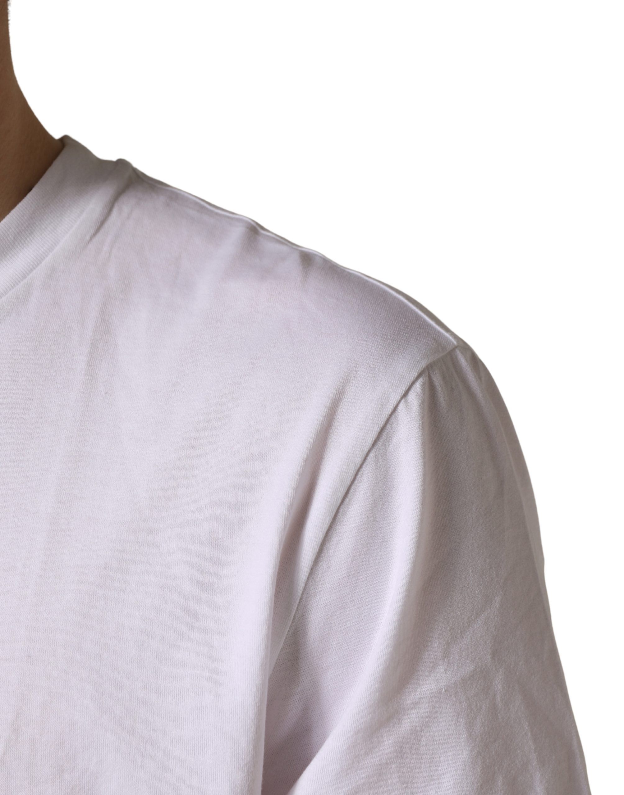 Barcode Cotton Crew Neck Men Men's T-shirt - Dolce & Gabbana - Modalova