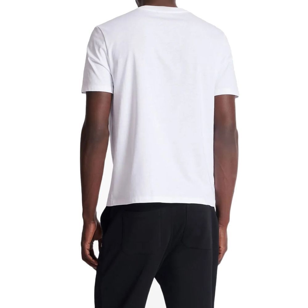 Balmain White Cotton Men's T-Shirt - Balmain - Modalova