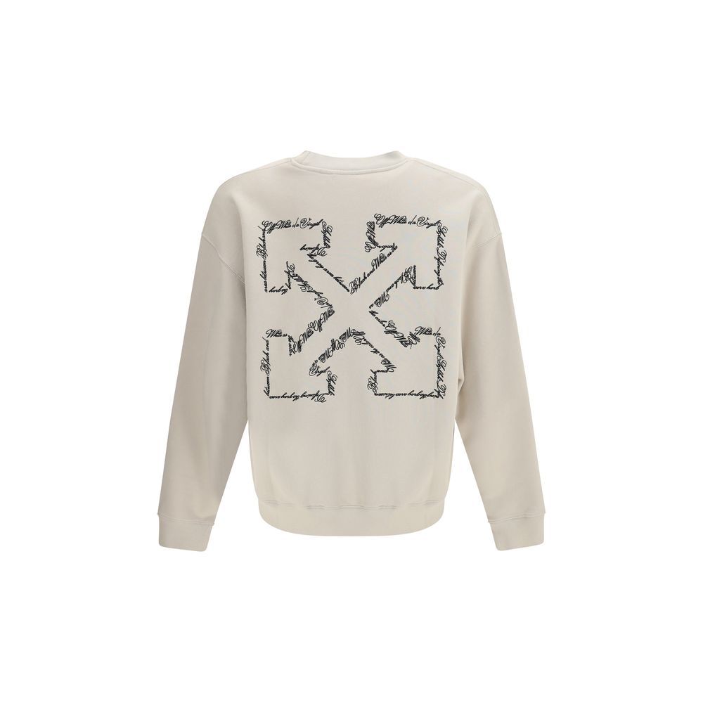 Cotton Men's Sweatshirt - Off-White - Modalova