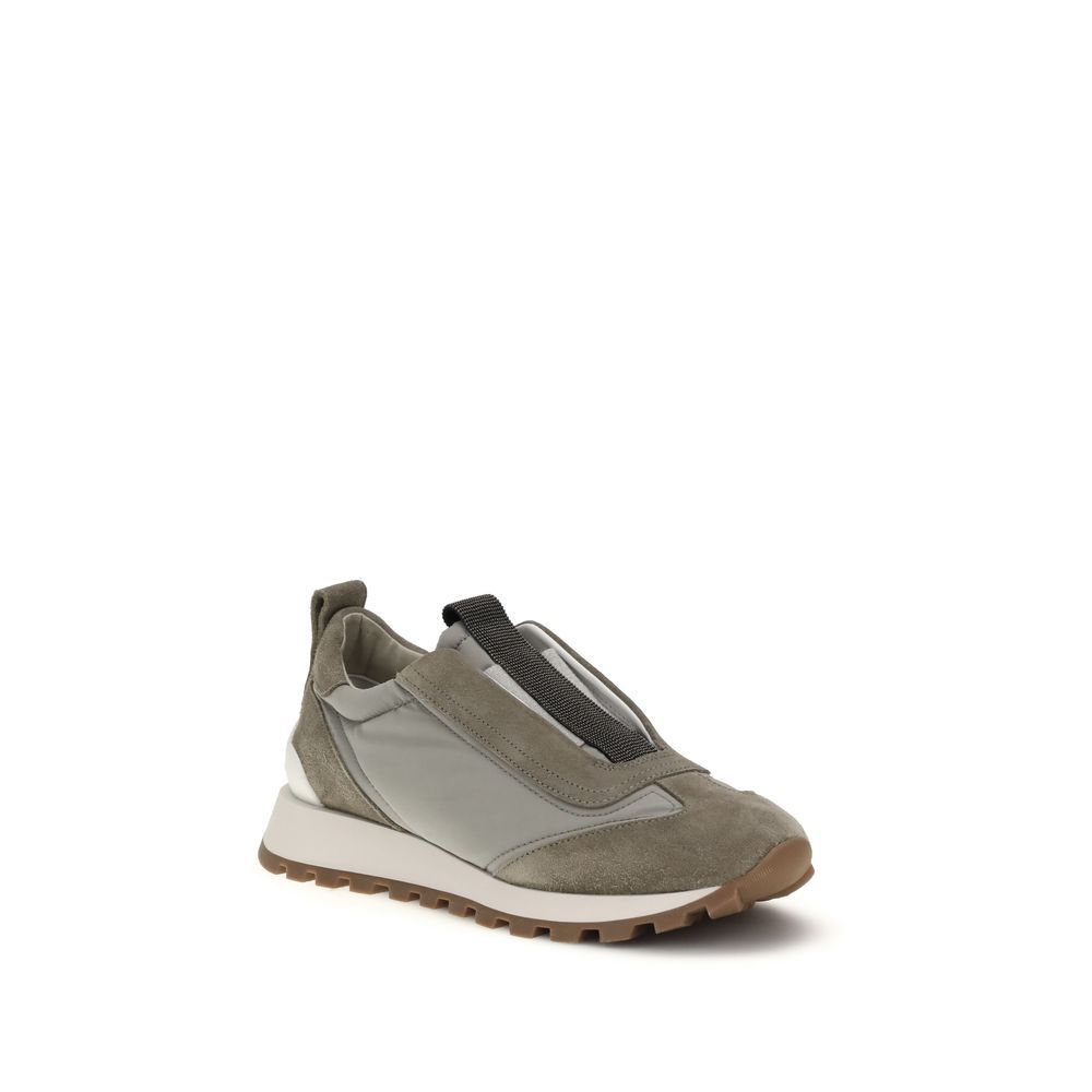 Polyester Women's Sneakers - Brunello Cucinelli - Modalova