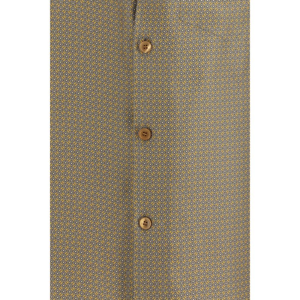 Silk Pattern Men's Shirt - Saint Laurent - Modalova