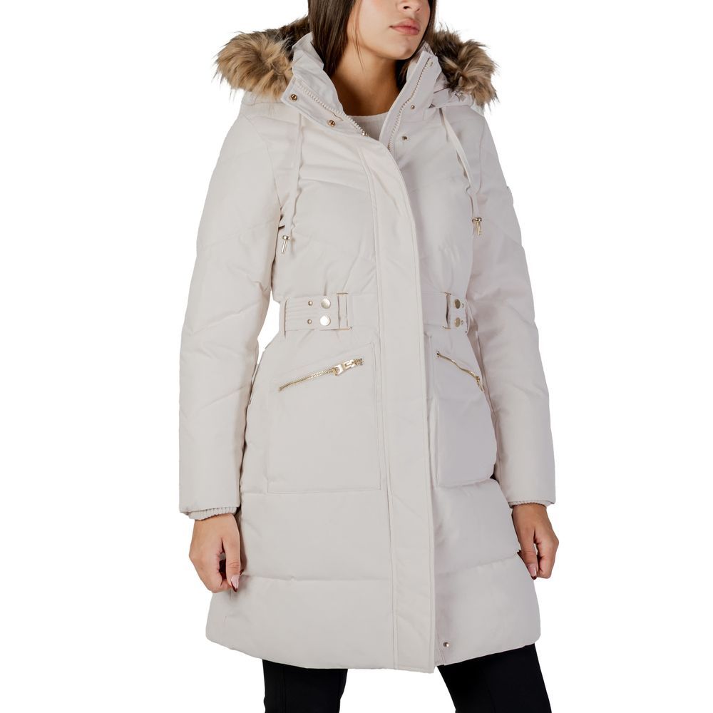 Guess Cream Polyester Women's Coat - Guess - Modalova