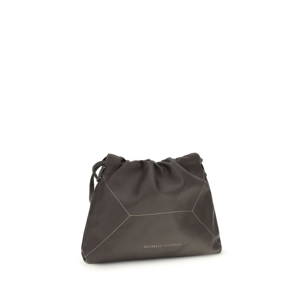 Calf Leather Bos Taurus Shoulder Women's Bag - Brunello Cucinelli - Modalova