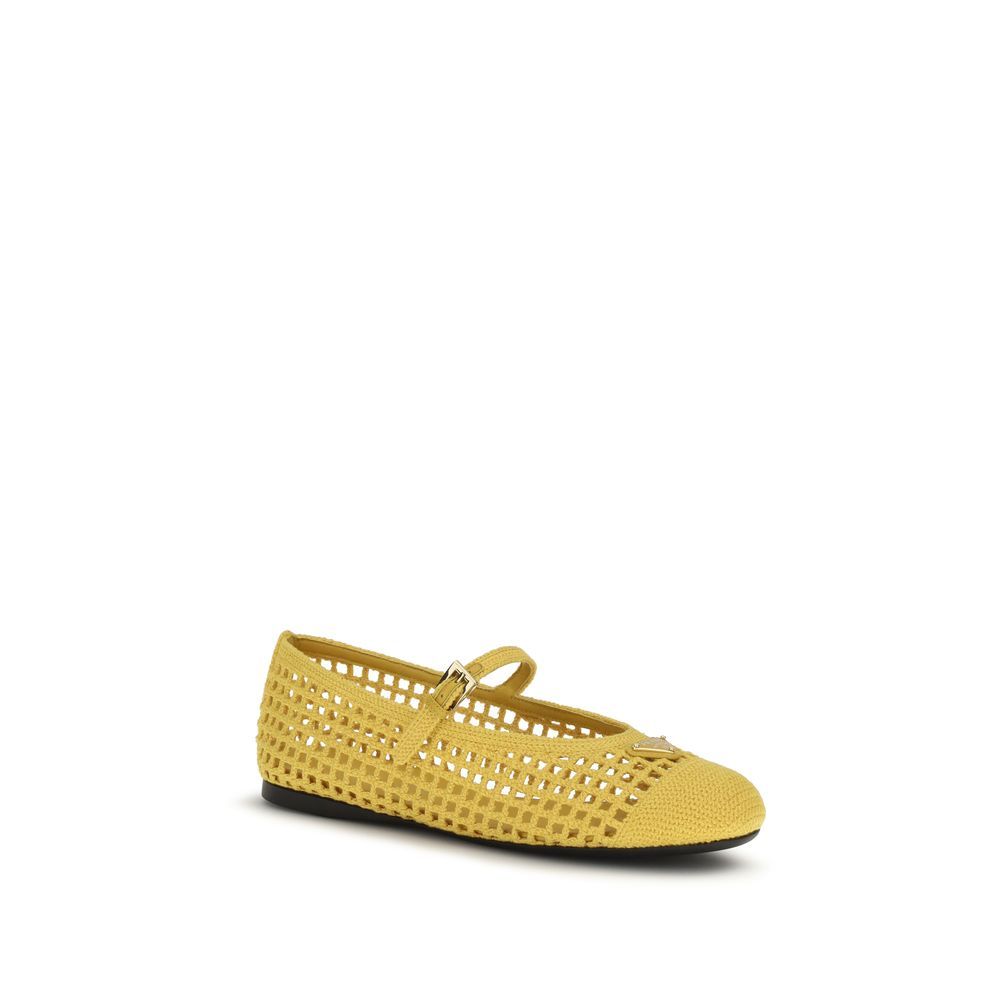Cotton Ballet Women's Flats - Prada - Modalova
