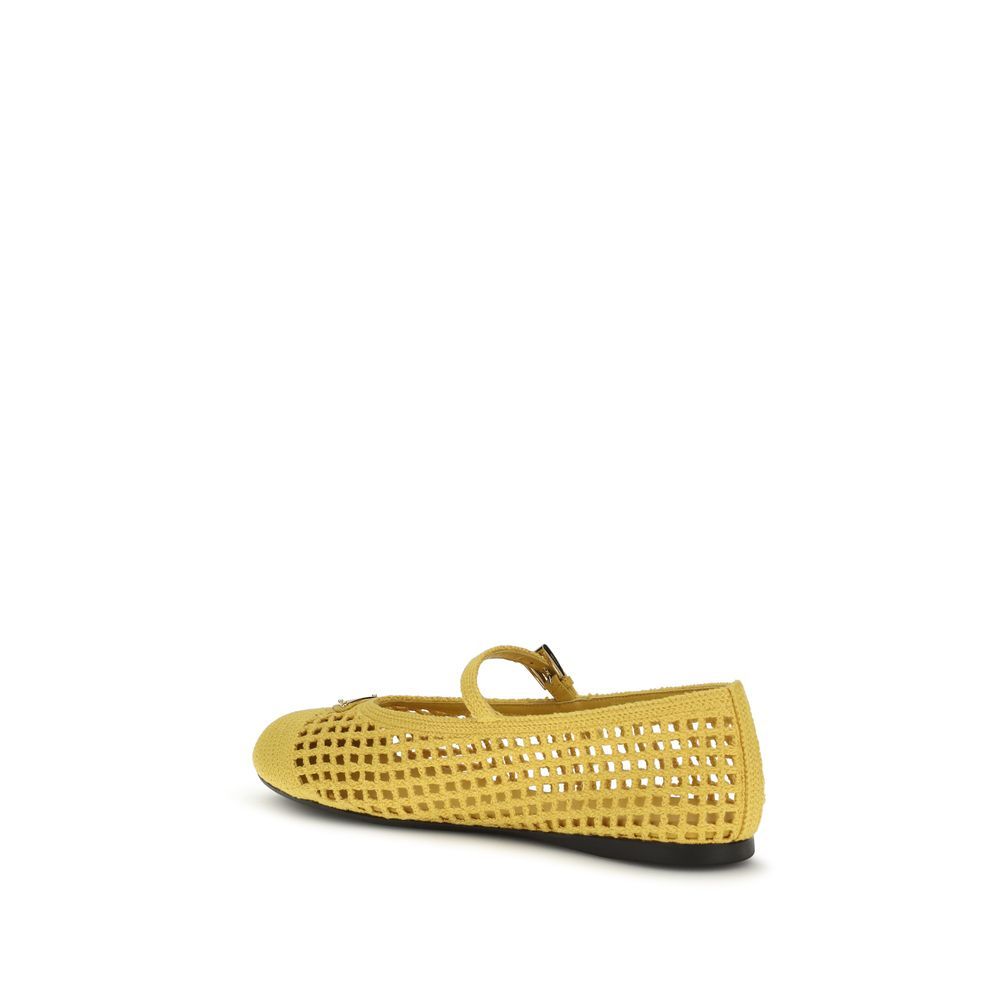 Cotton Ballet Women's Flats - Prada - Modalova