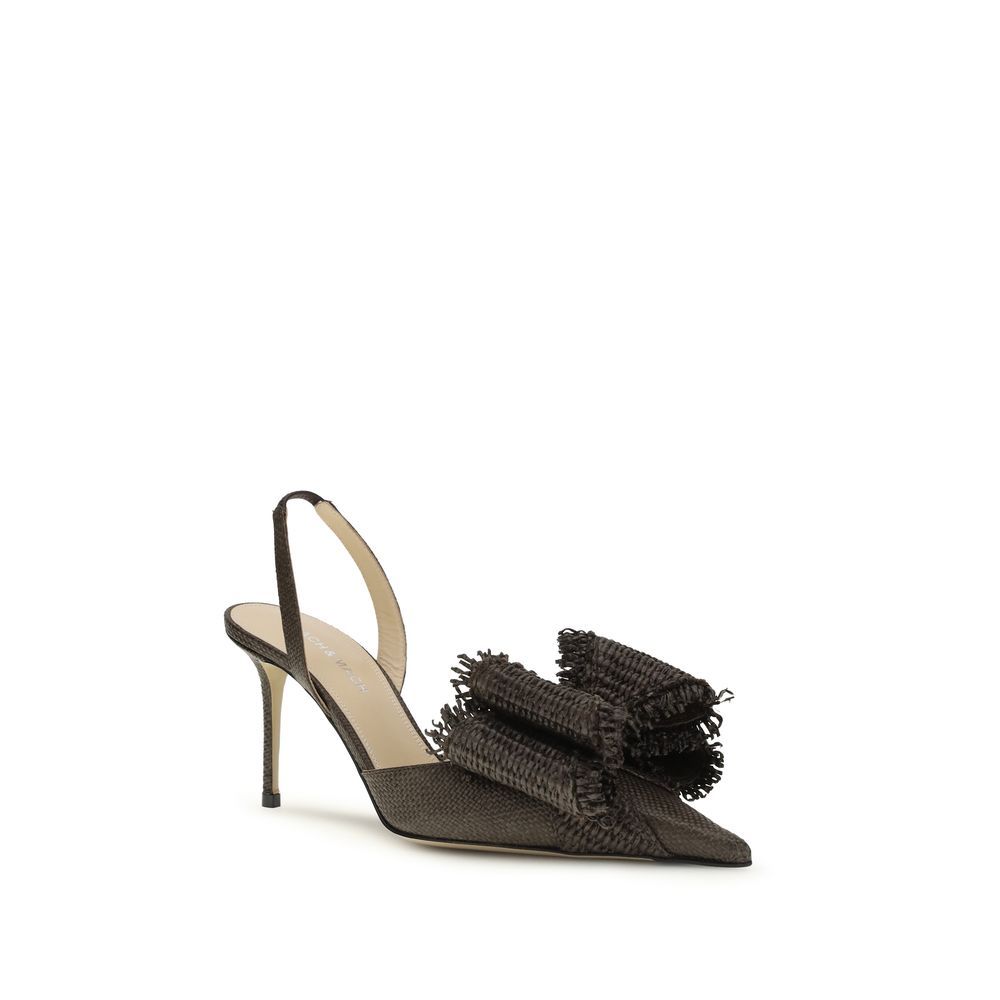Raffia Platform Women's Pumps - MACH & MACH - Modalova