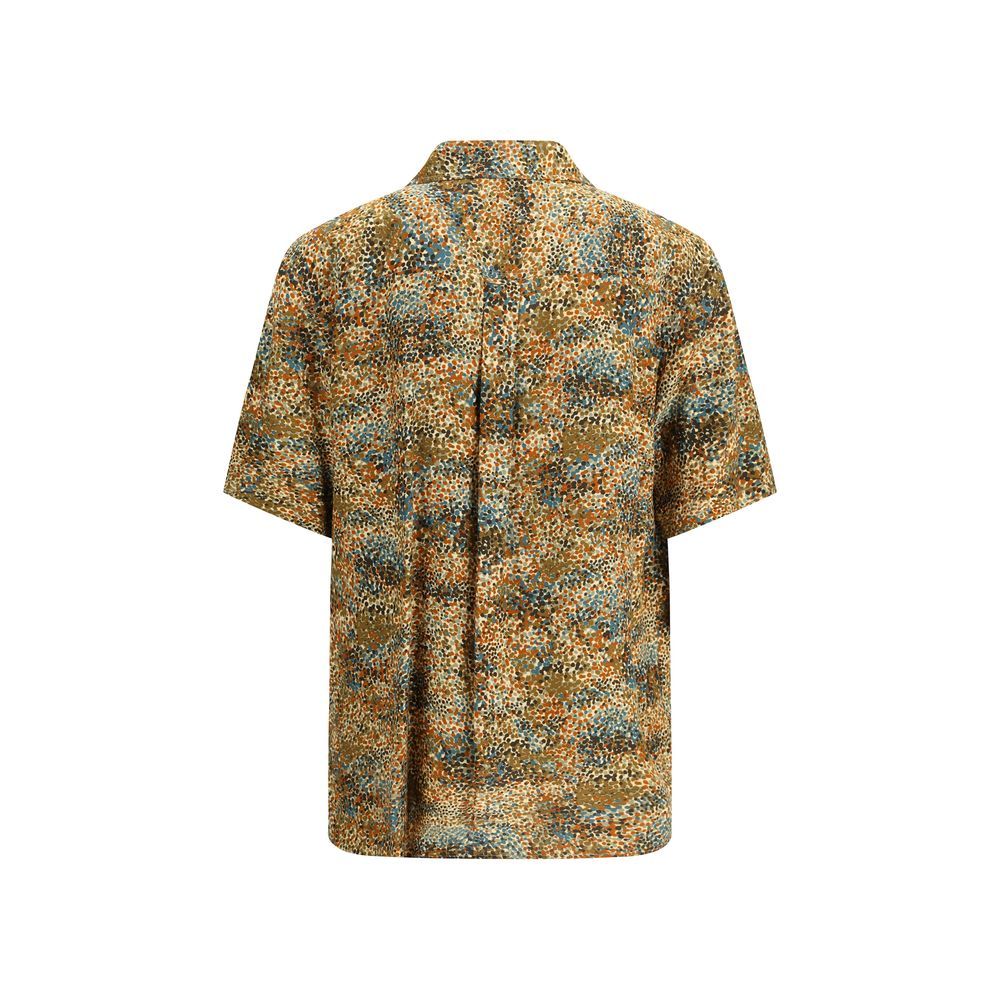 Viscose Pattern Men's Shirt - Saint Laurent - Modalova