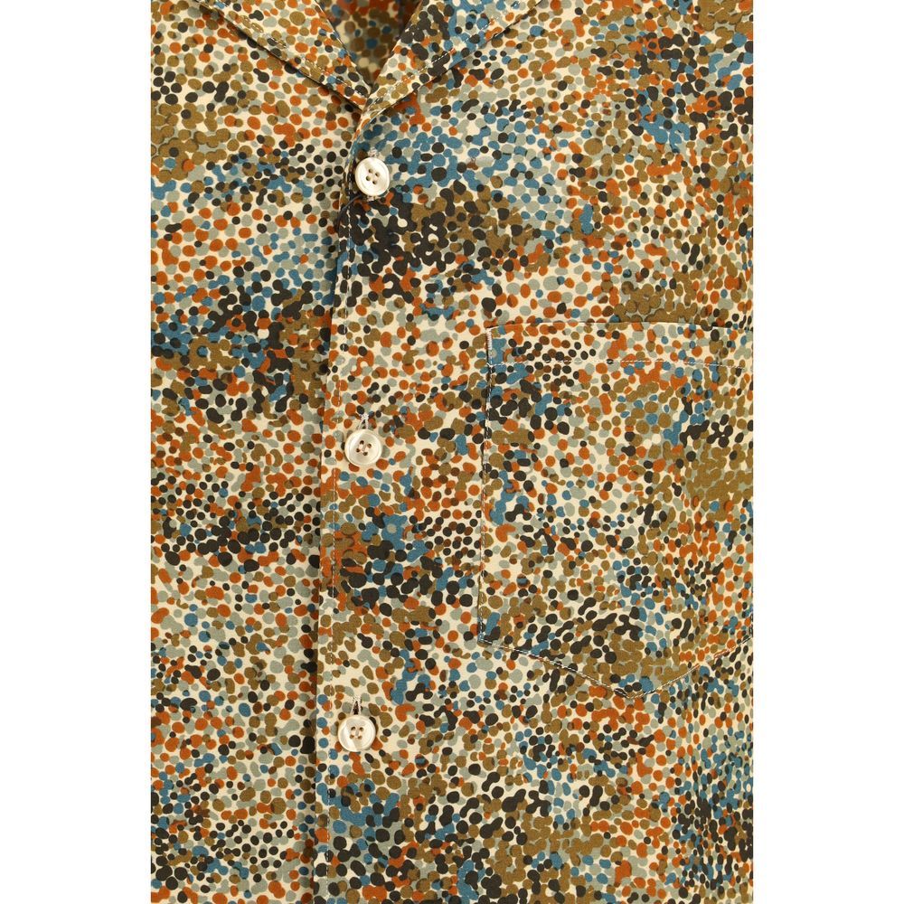 Viscose Pattern Men's Shirt - Saint Laurent - Modalova