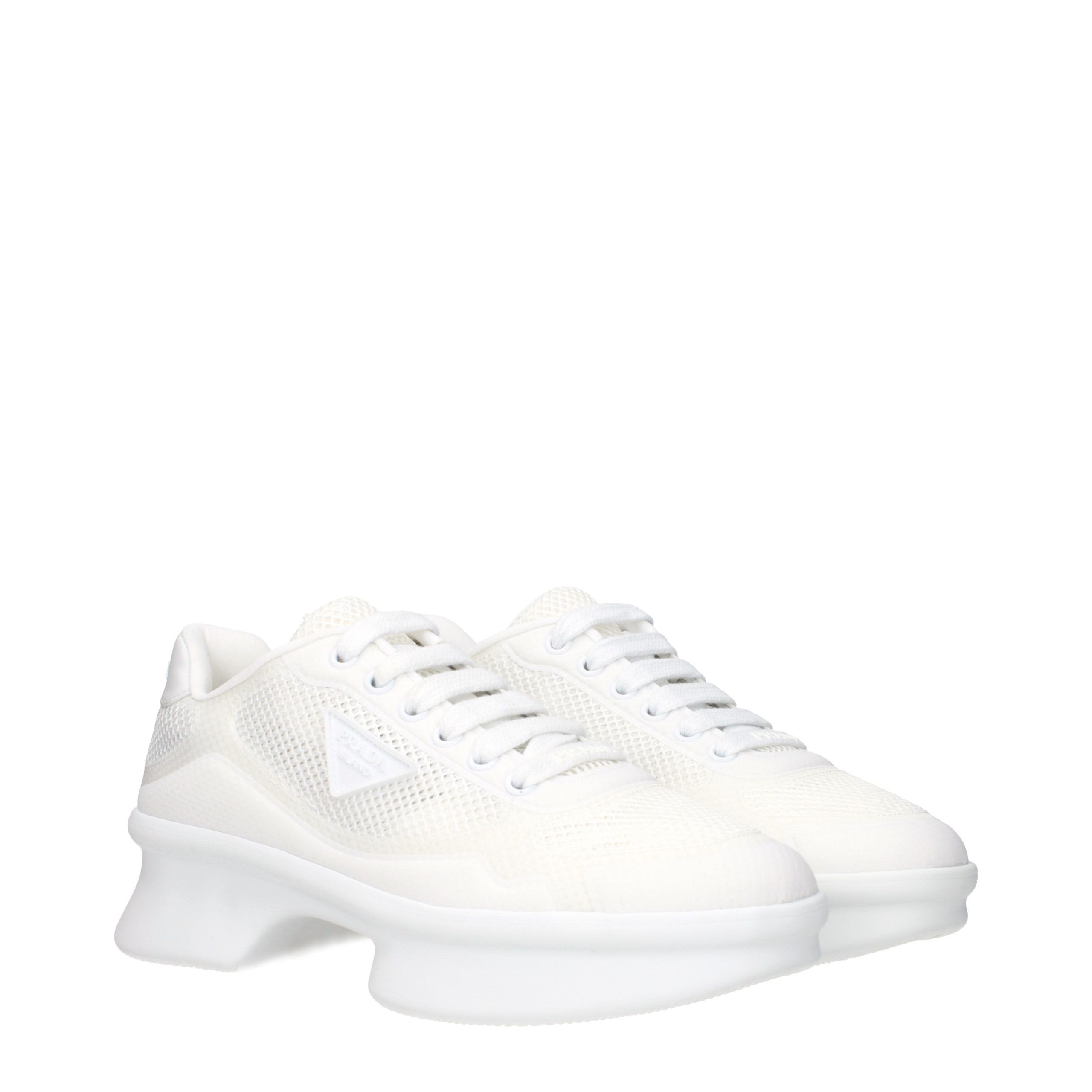 Fabric Low Top Women's Sneakers - Prada - Modalova