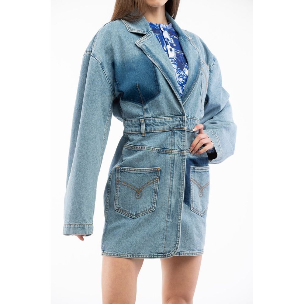 Cotton Denim Women's Jacket - Moschino - Modalova