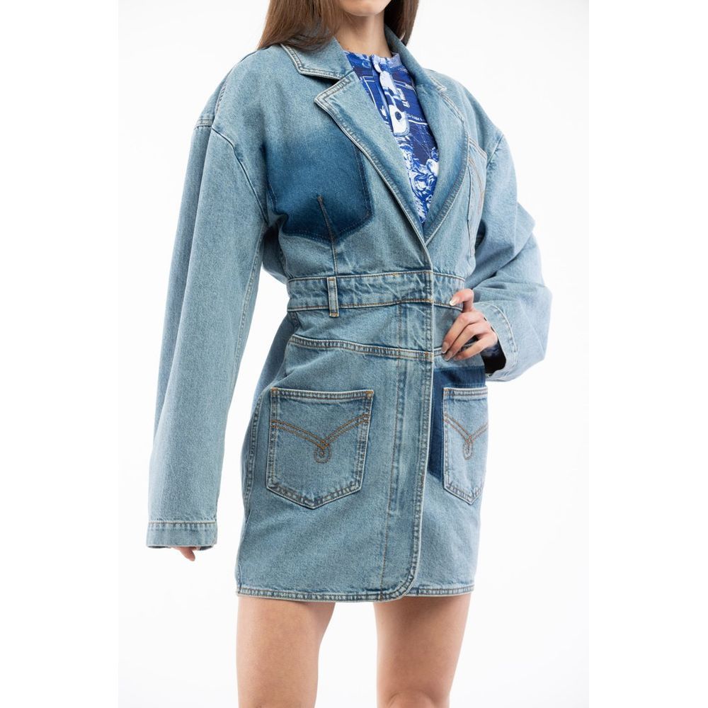 Cotton Denim Women's Jacket - Moschino - Modalova