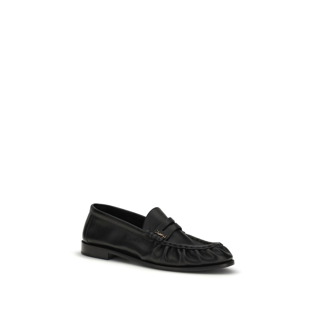 Calf Leather Bos Taurus Slip-On Men's Loafers - Saint Laurent - Modalova