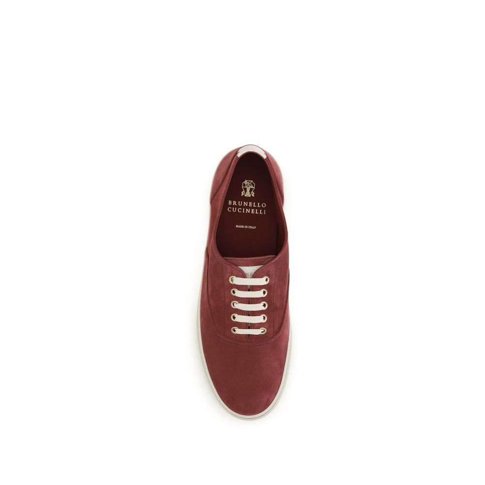 Calf Leather Bos Taurus Low Top Men's Sneakers - Brunello Cucinelli - Modalova