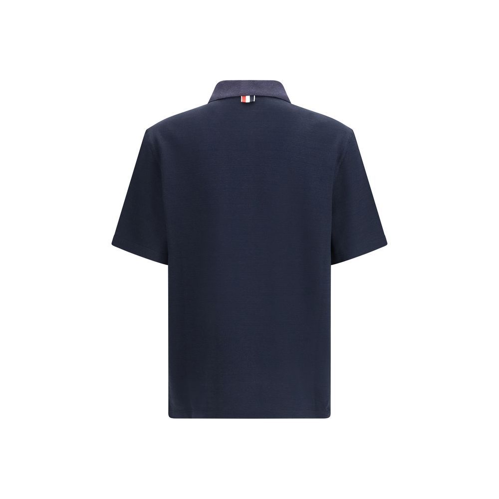 Cotton Polo Men's Shirt - Thom Browne - Modalova