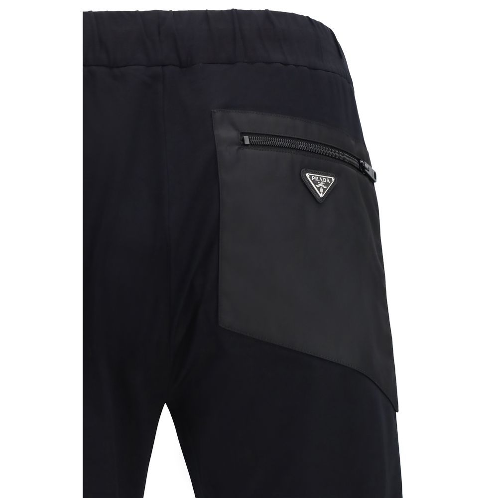 Nylon Athletic Men's Pants - Prada - Modalova