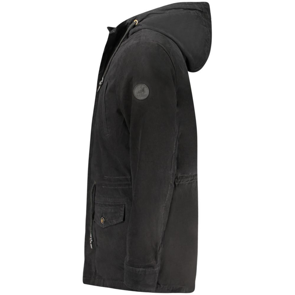 Nero Polyester Men's Parka Men's Jacket - U.S. Grand Polo - Modalova