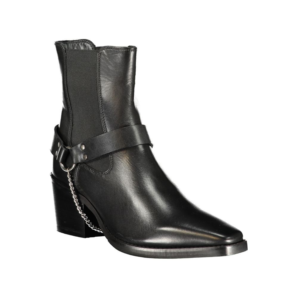 Leather Women Ankle Women's Boot - Cafenoir - Modalova