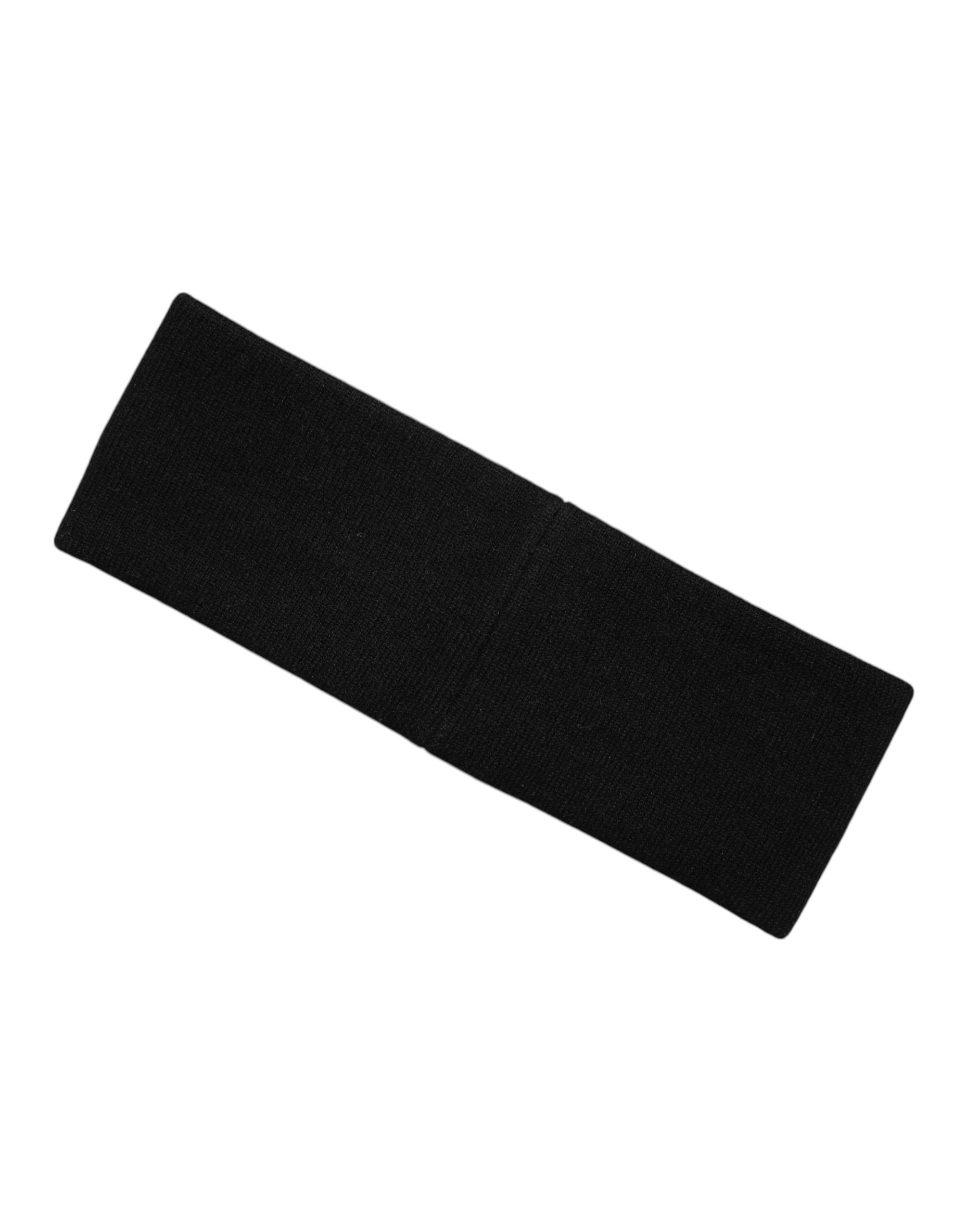 Men Black White Cashmere Logo Head Band Men's Hat - Dolce & Gabbana - Modalova