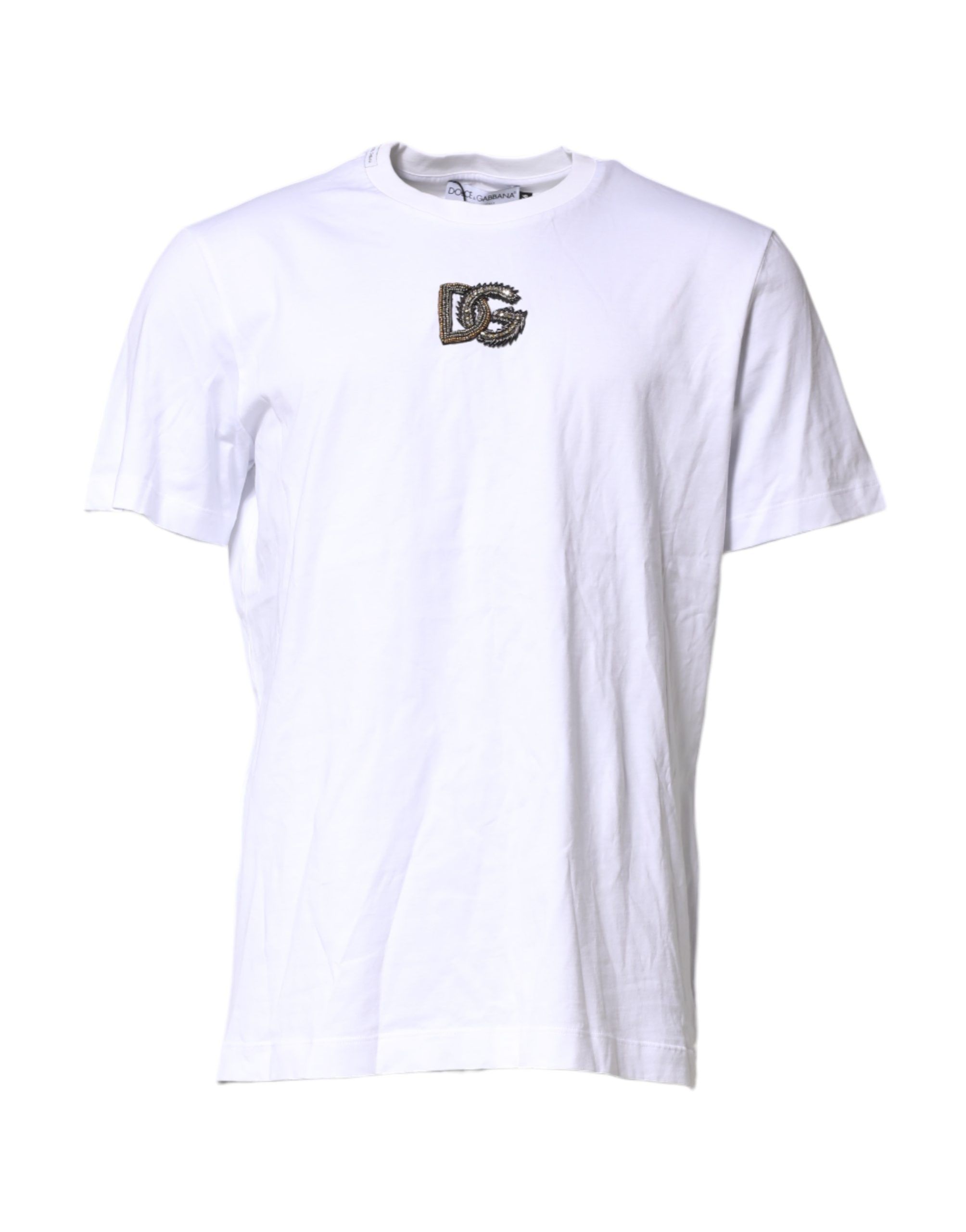 Cotton DG Logo Embroidery Men Men's T-shirt (Pre-Owned) - Dolce & Gabbana - Modalova