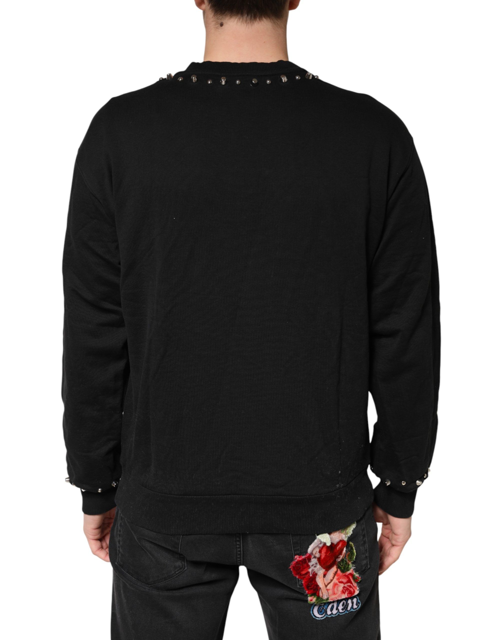 Embellished Cotton Sweatshirt Men's Sweater (Pre-Owned) - Dolce & Gabbana - Modalova