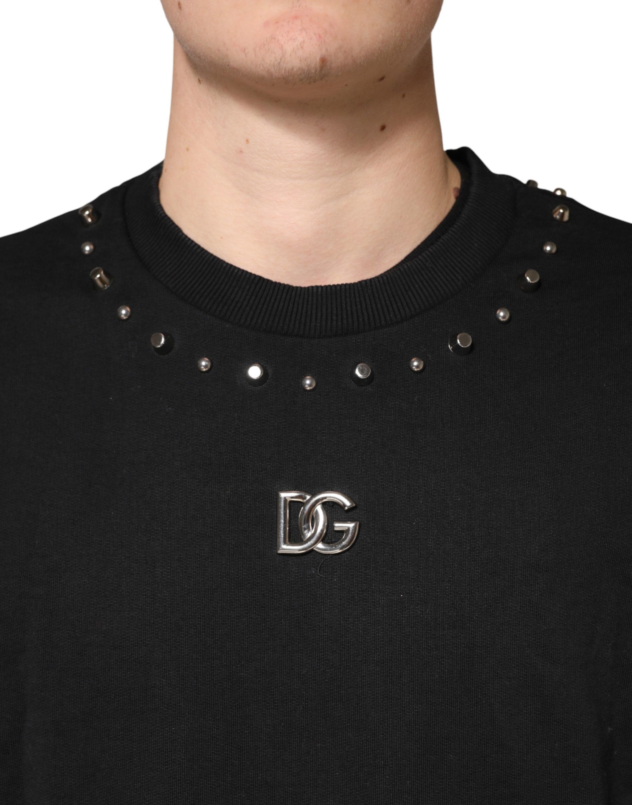 Embellished Cotton Sweatshirt Men's Sweater (Pre-Owned) - Dolce & Gabbana - Modalova