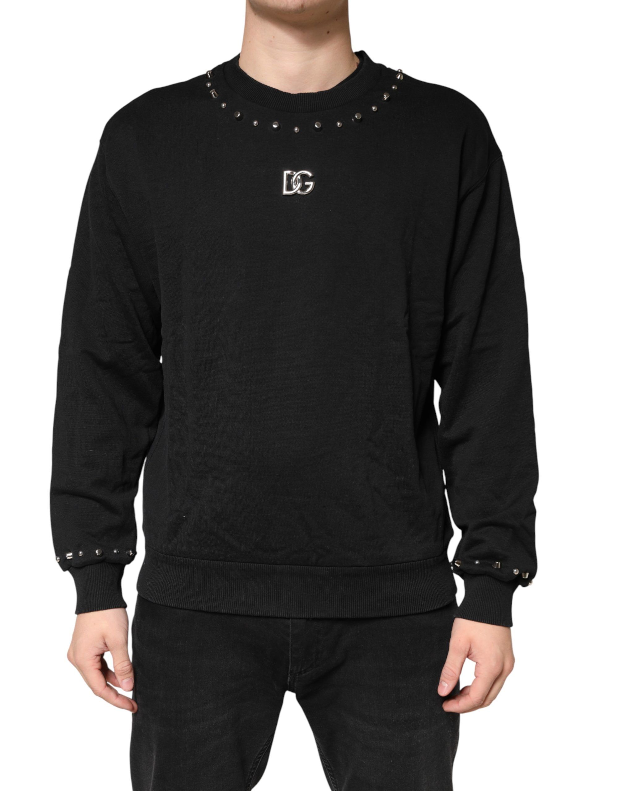 Embellished Cotton Sweatshirt Men's Sweater - Dolce & Gabbana - Modalova