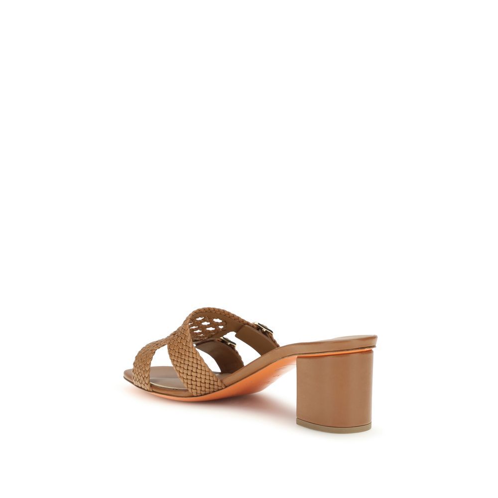 Calf Leather Bos Taurus Platform Women's Sandals - Santoni - Modalova