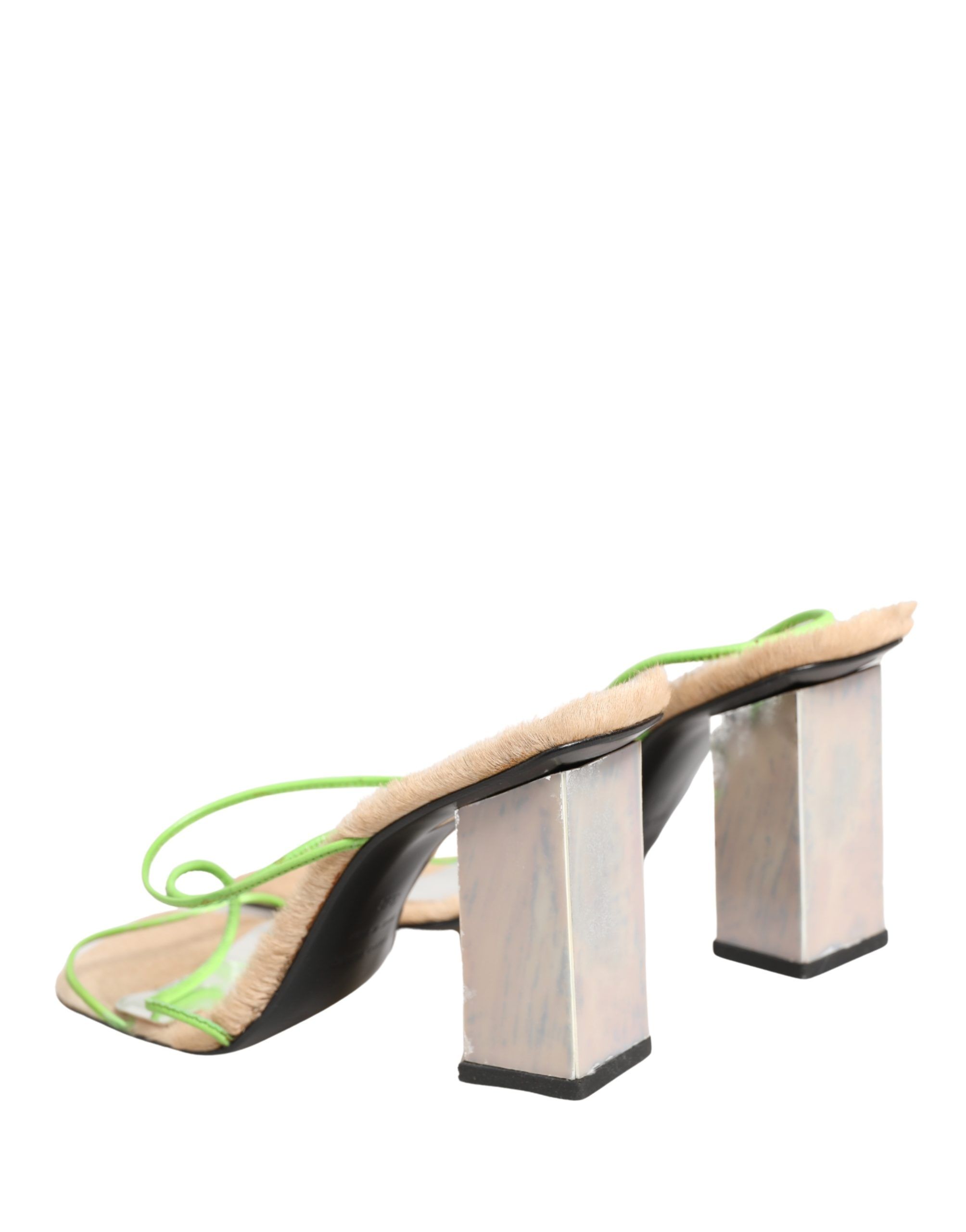 Leather Block Heels Sandals Women's Shoes (Pre-Owned) - Dolce & Gabbana - Modalova