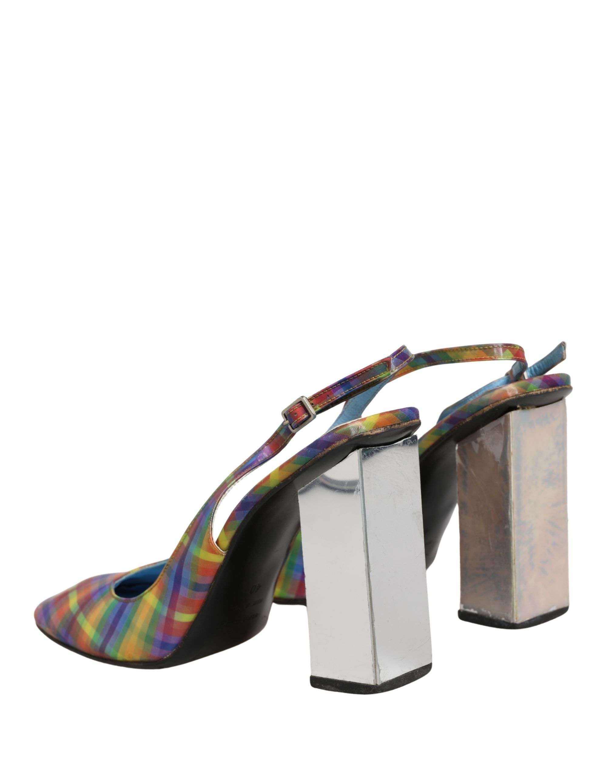 Multicolor Plaid Heels Slingback Sandals Women's Shoes (Pre-Owned) - Dolce & Gabbana - Modalova