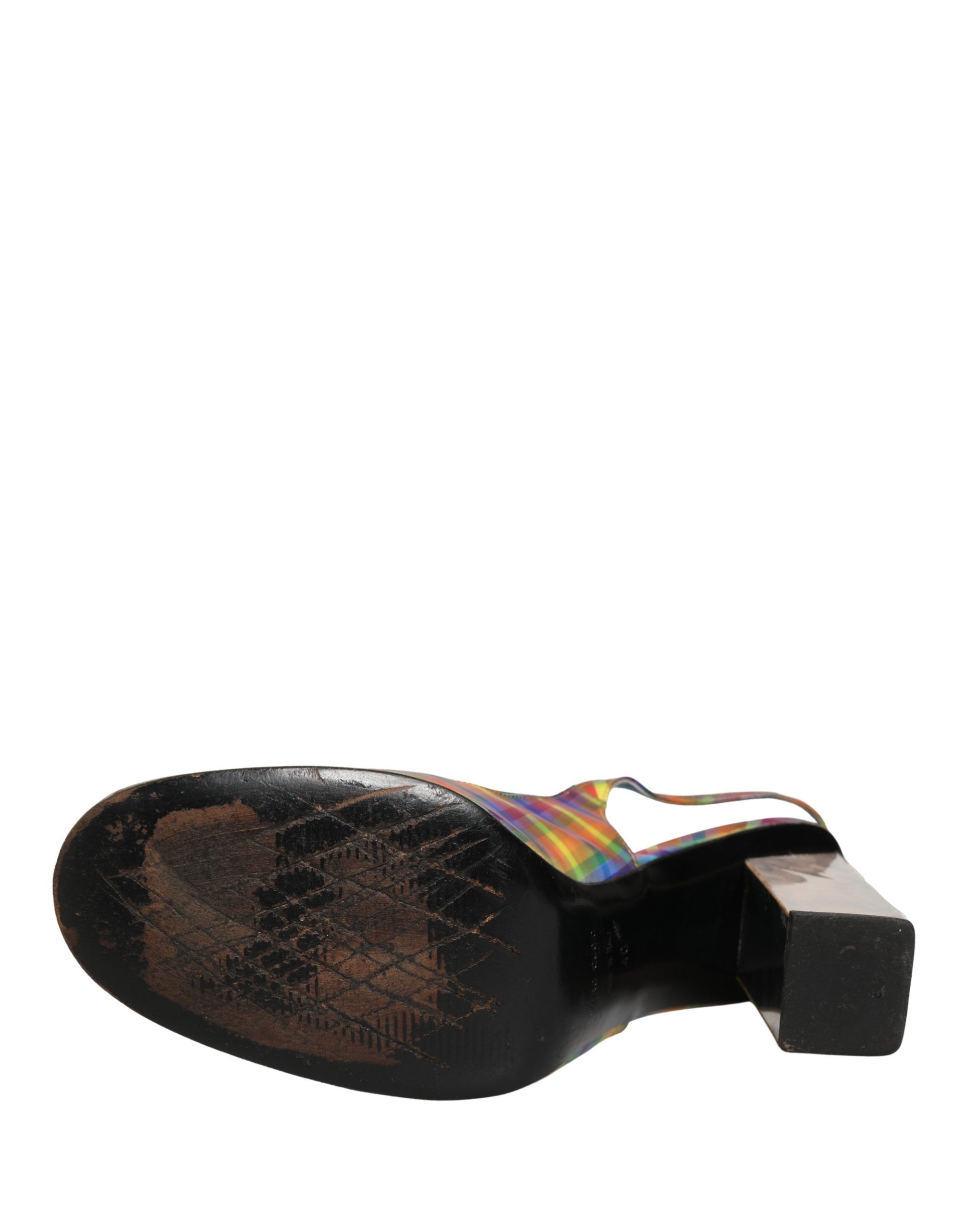 Multicolor Plaid Heels Slingback Sandals Women's Shoes (Pre-Owned) - Dolce & Gabbana - Modalova