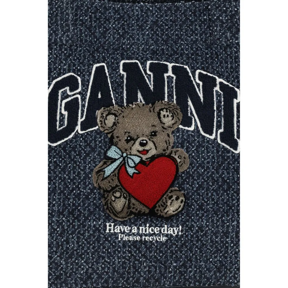 Cotton Shoulder Women's Bag - Ganni - Modalova