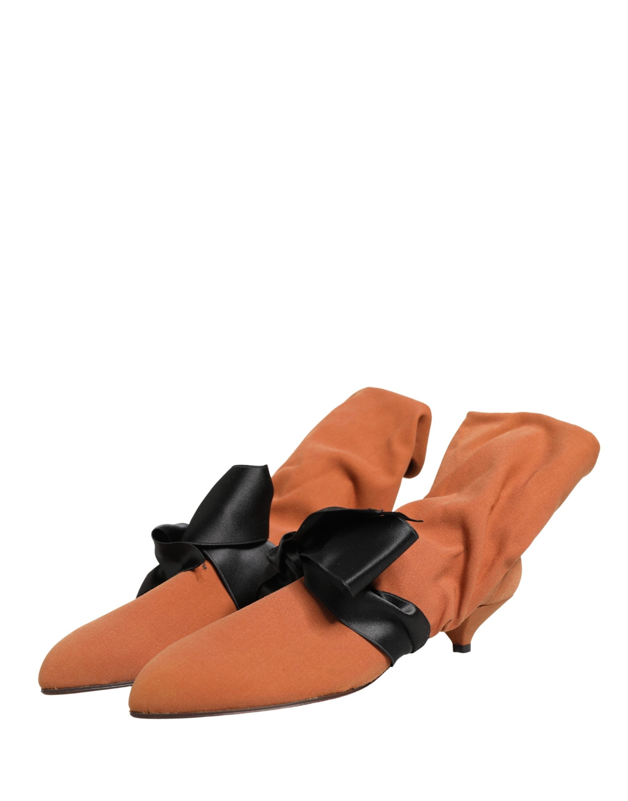 Brown Black Suede Boots Women's Shoes - Dolce & Gabbana - Modalova